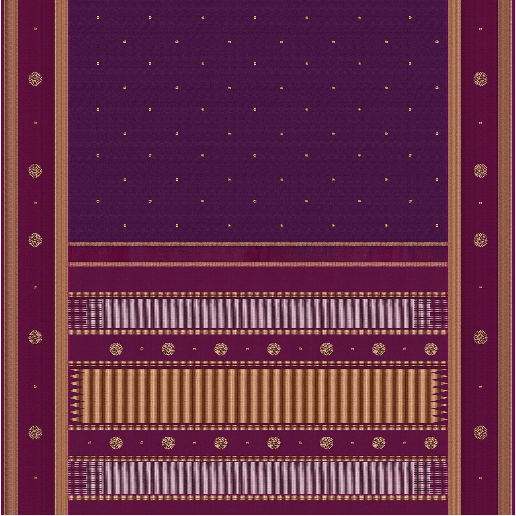 Kanakavalli Kanjivaram Silk Sari 24-599-HS001-13462 - Full View