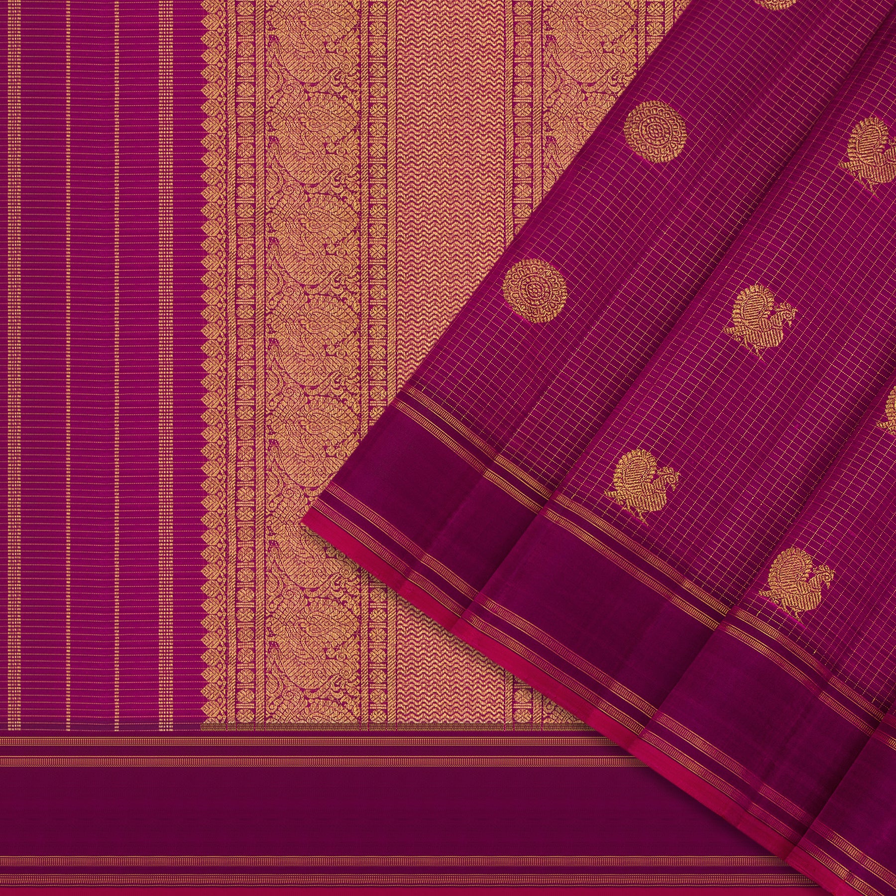Kanakavalli Kanjivaram Silk Sari 24-599-HS001-13469 - Cover View