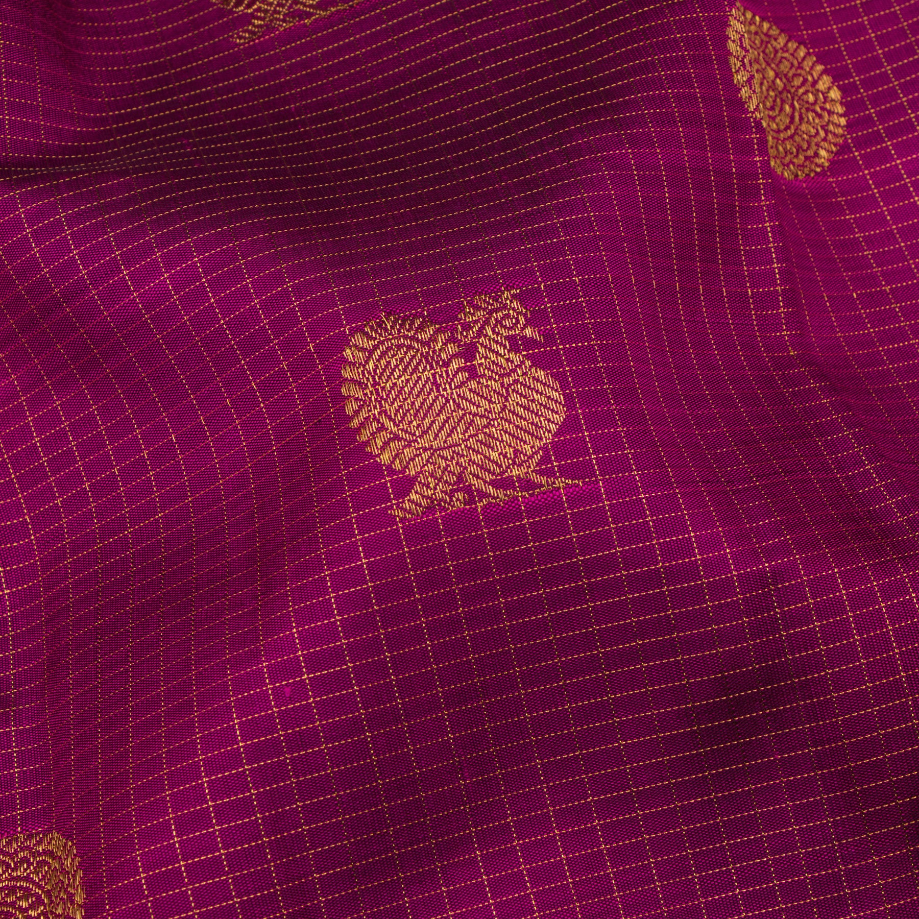 Kanakavalli Kanjivaram Silk Sari 24-599-HS001-13469 - Fabric View