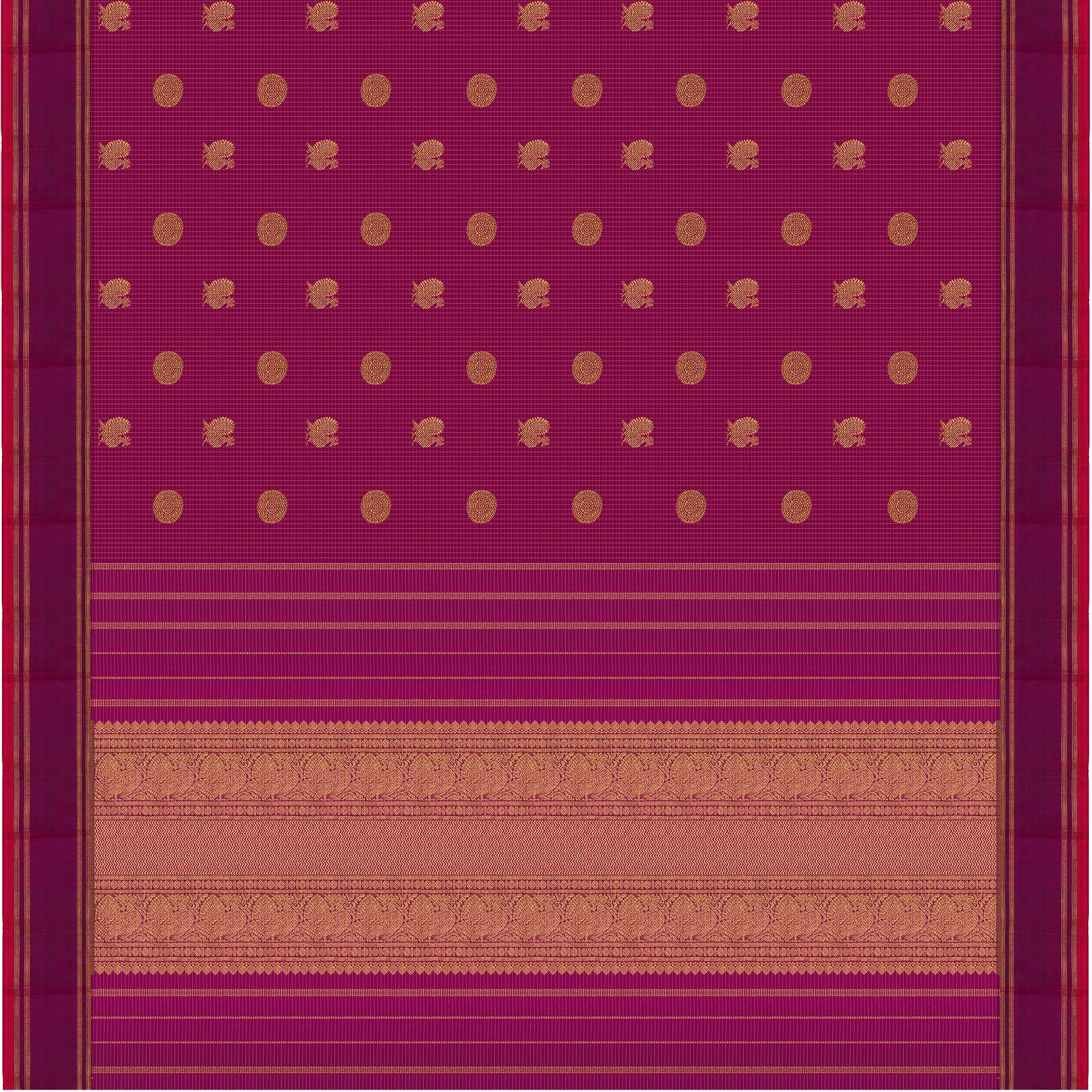 Kanakavalli Kanjivaram Silk Sari 24-599-HS001-13469 - Full View