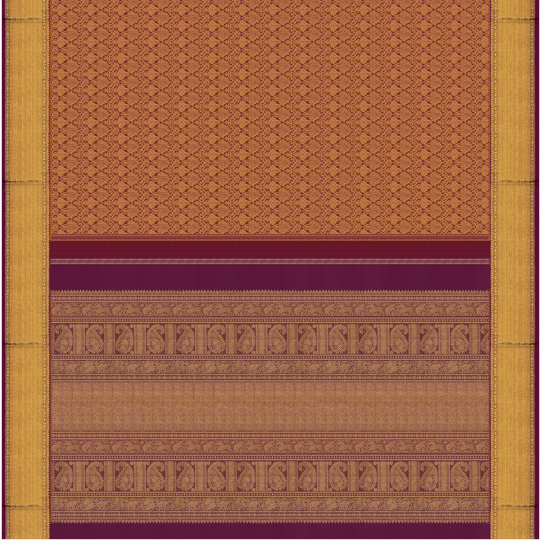 Kanakavalli Kanjivaram Silk Sari 24-599-HS001-13498 - Full View