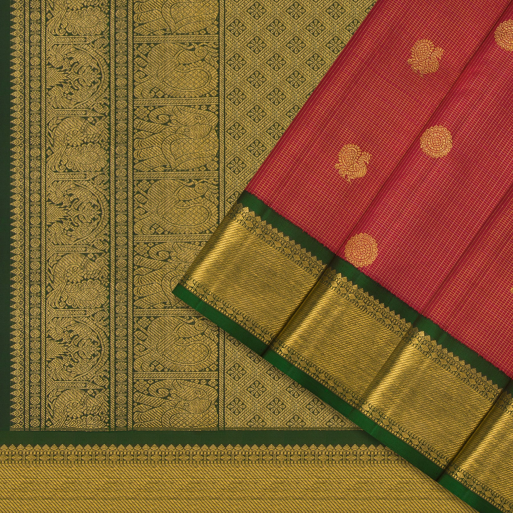 Kanakavalli Kanjivaram Silk Sari 24-599-HS001-13513 - Cover View