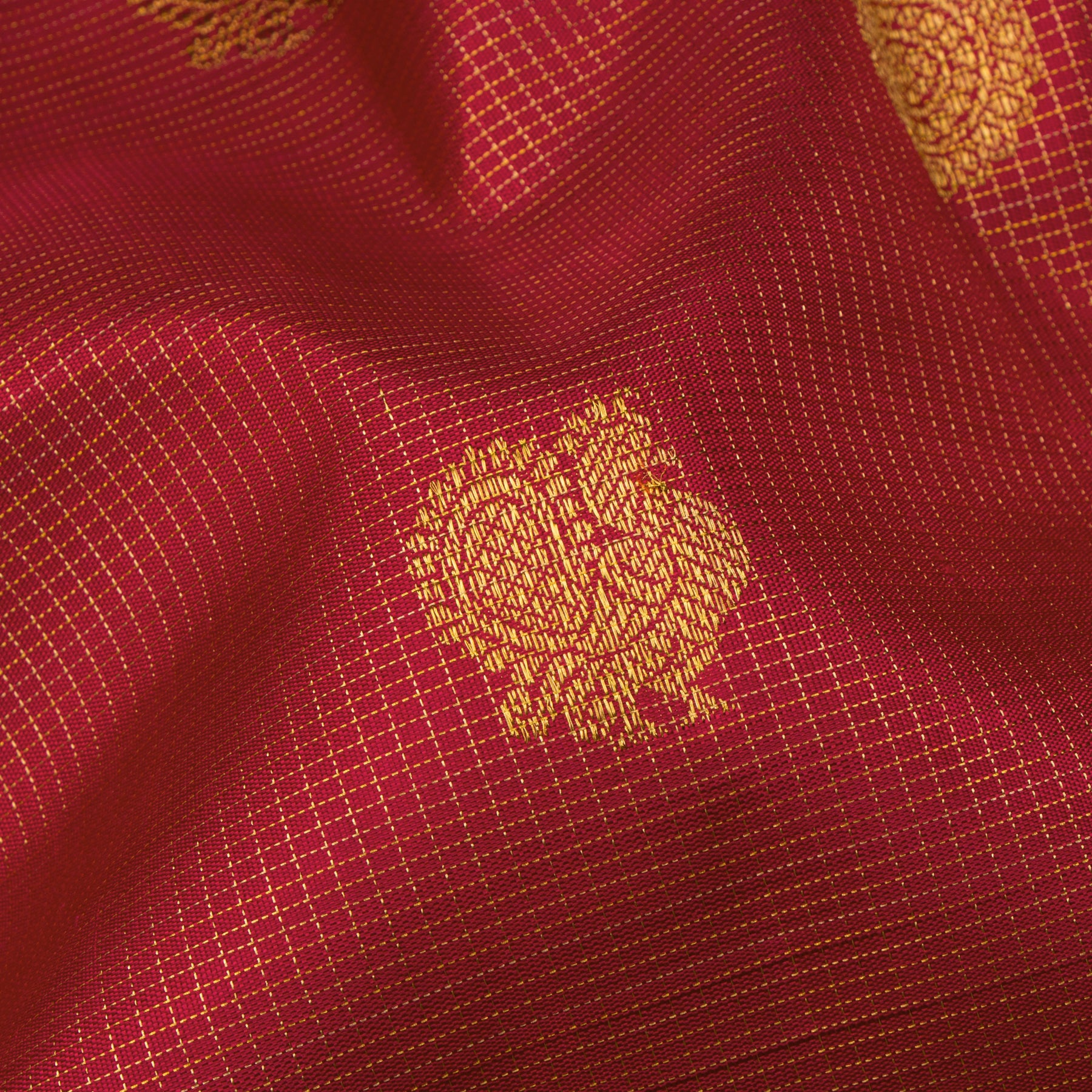 Kanakavalli Kanjivaram Silk Sari 24-599-HS001-13513 - Fabric View