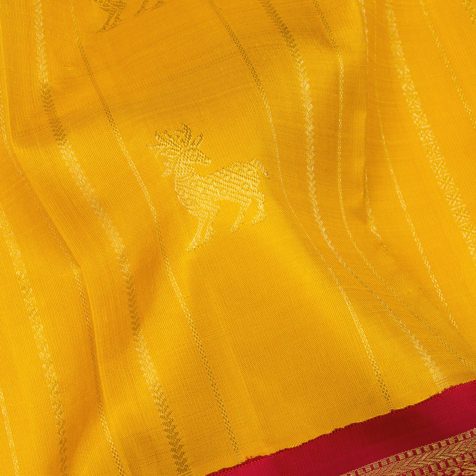 Kanakavalli Kanjivaram Silk Sari 24-599-HS001-13523 - Fabric View