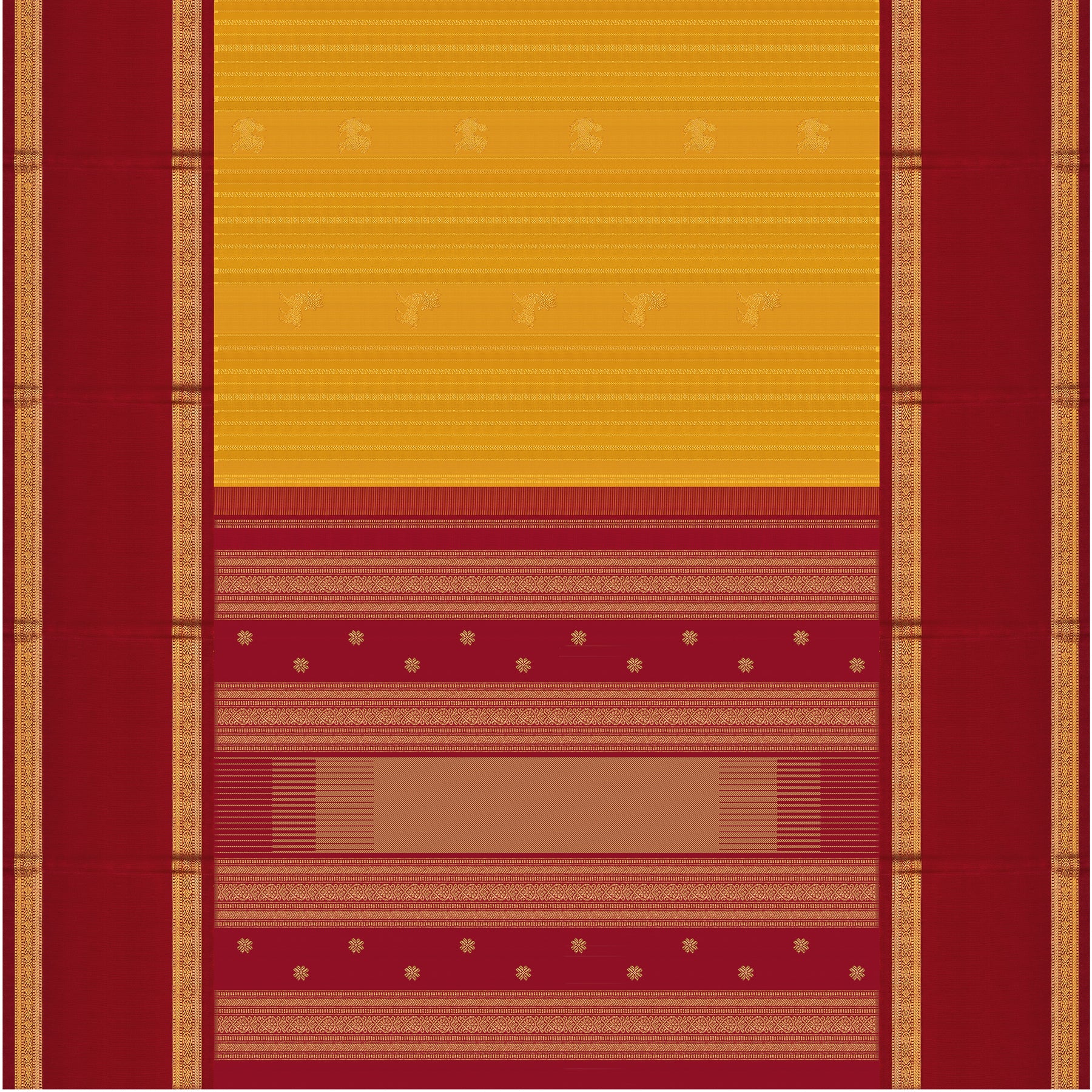 Kanakavalli Kanjivaram Silk Sari 24-599-HS001-13523 - Full View