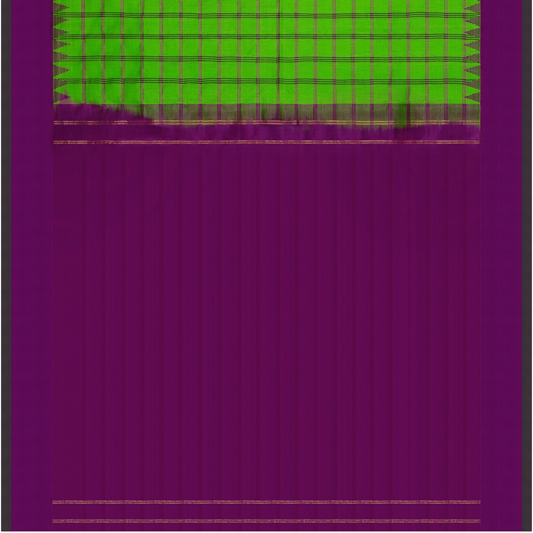 Kanakavalli Gadwal Silk/Cotton Sari 24-604-HS005-08985 - Full View