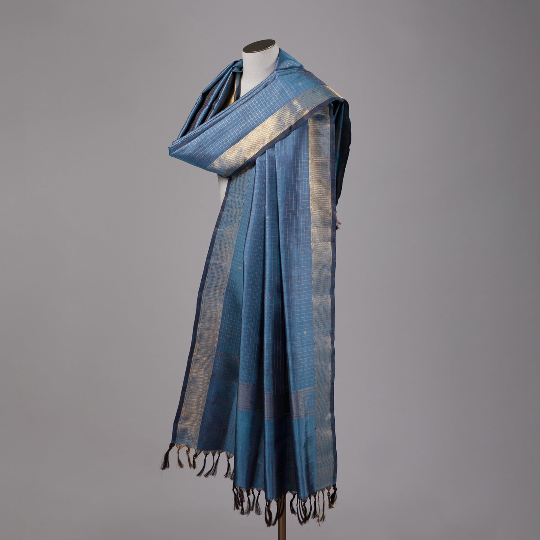 Kanakavalli Kanjivaram Silk Dupatta 24-611-HD001-01113 - Drape View