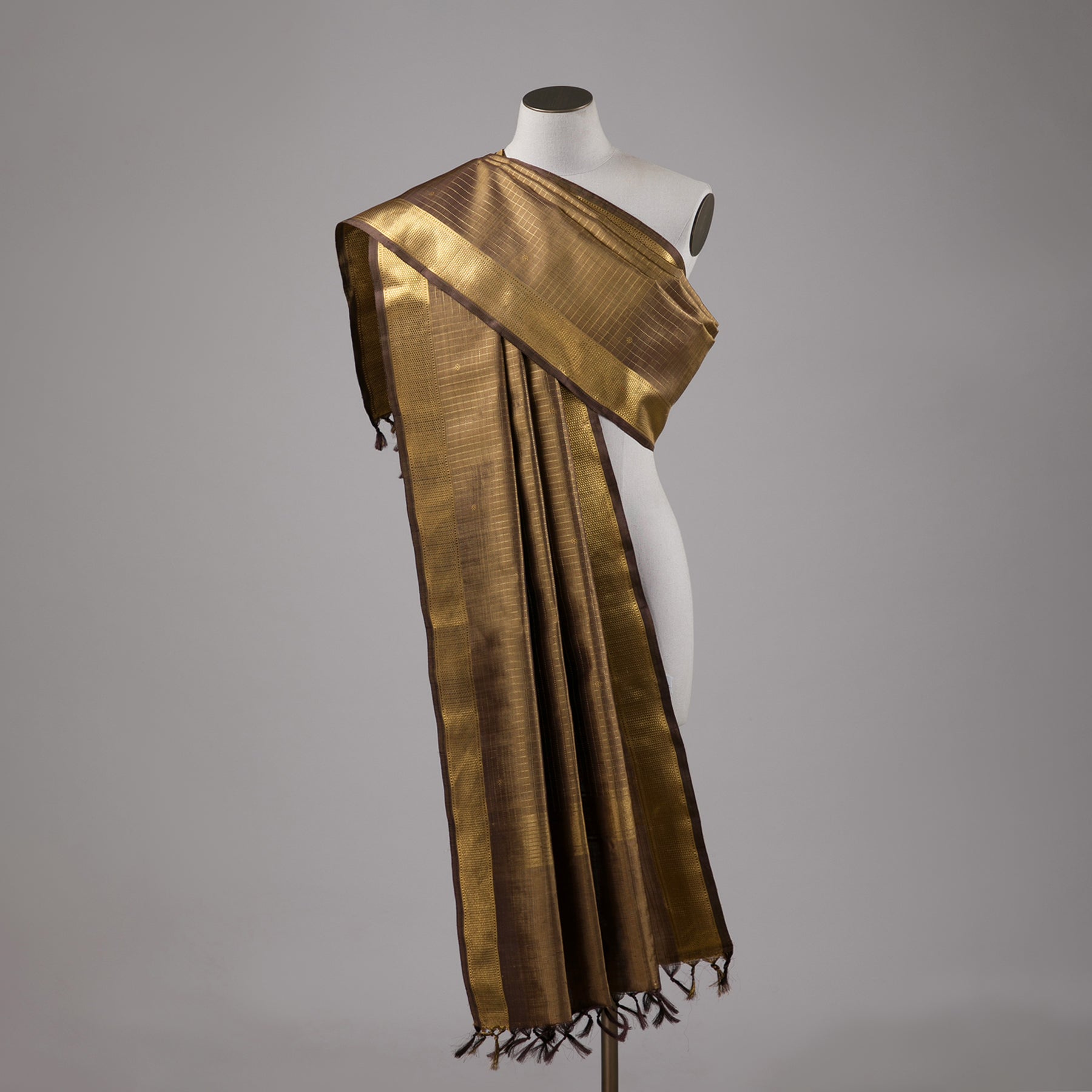 Kanakavalli Kanjivaram Silk Dupatta 24-611-HD001-01144 - Drape View