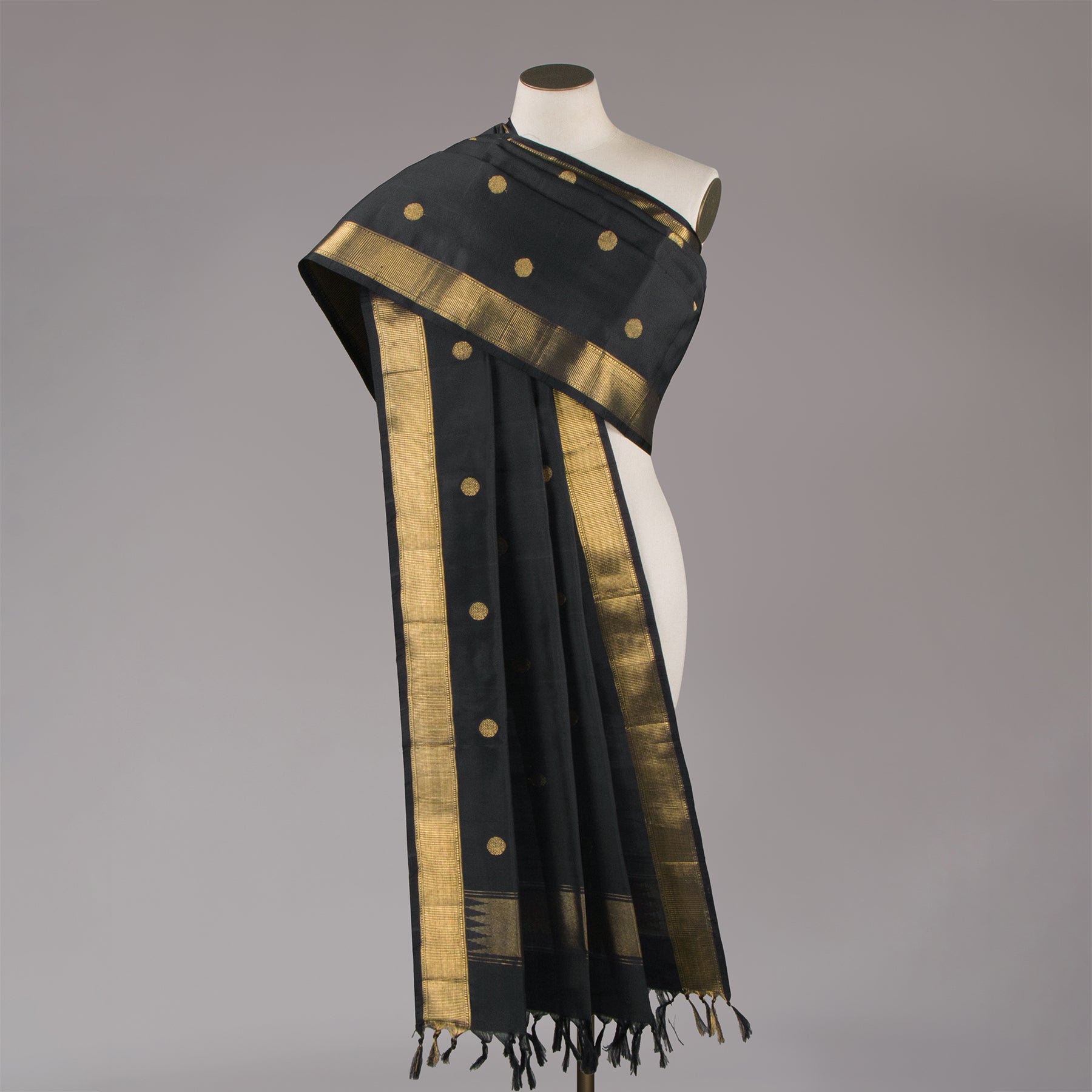 Kanakavalli Kanjivaram Silk Dupatta 24-611-HD001-14250 - Drape View
