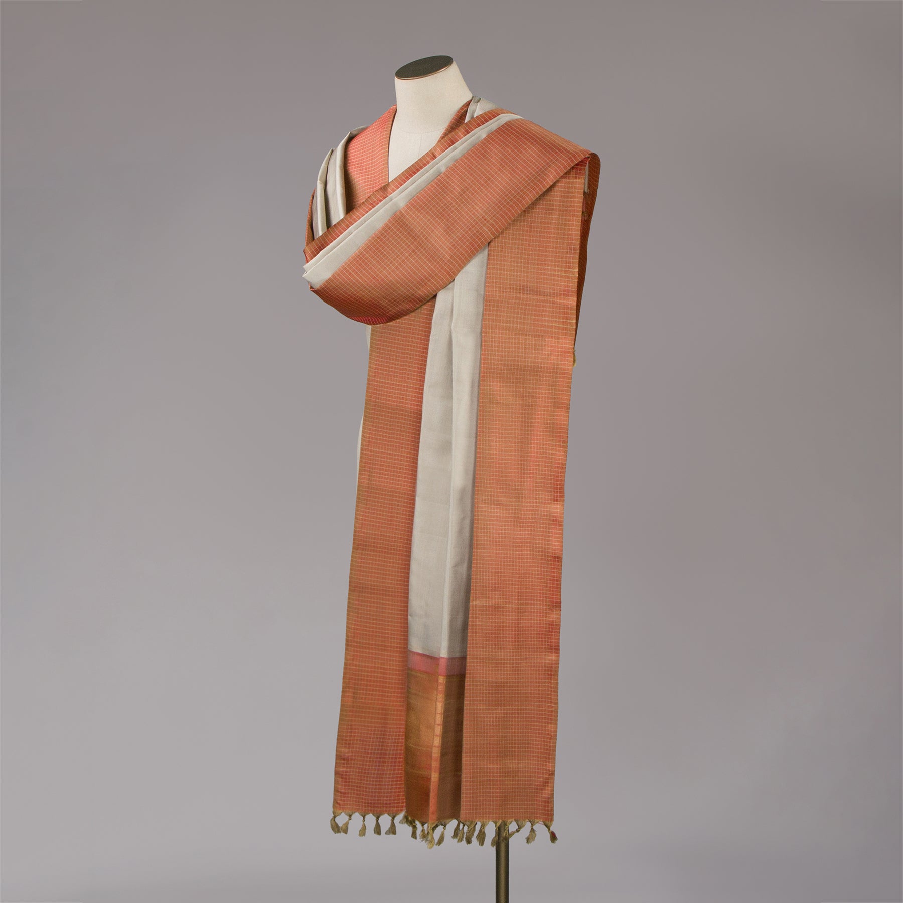 Kanakavalli Kanjivaram Silk Dupatta 24-611-HD001-14254 - Drape View