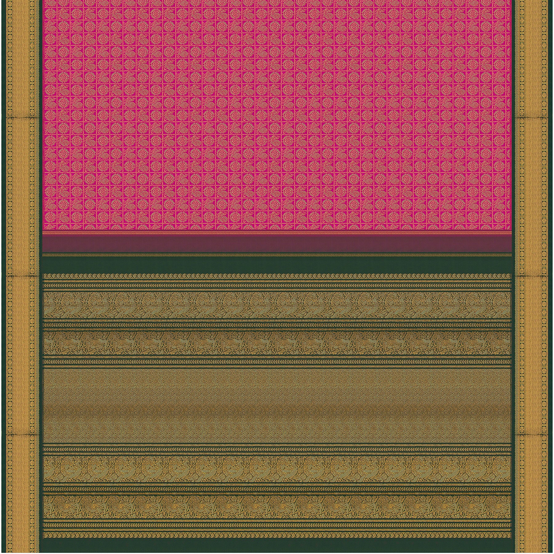 Kanakavalli Kanjivaram Silk Sari 24-611-HS001-02361 - Full View