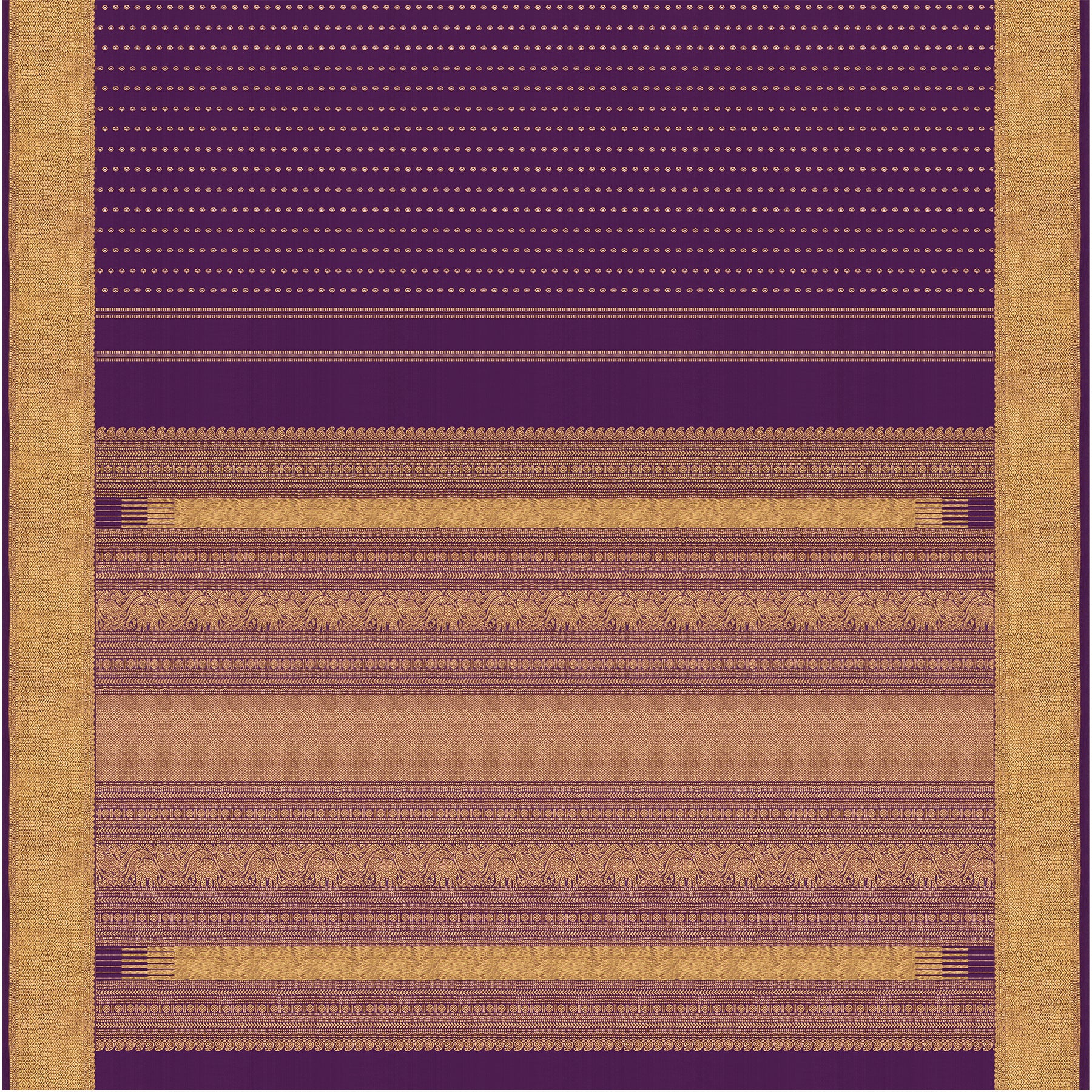 Kanakavalli Kanjivaram Silk Sari 24-611-HS001-02840 - Full View