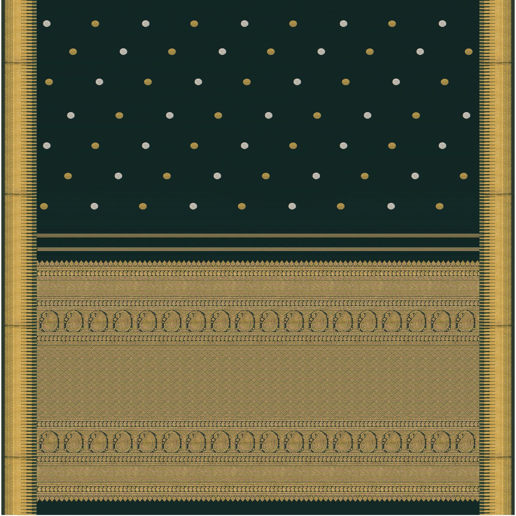 Kanakavalli Kanjivaram Silk Sari 24-611-HS001-10656 - Full View