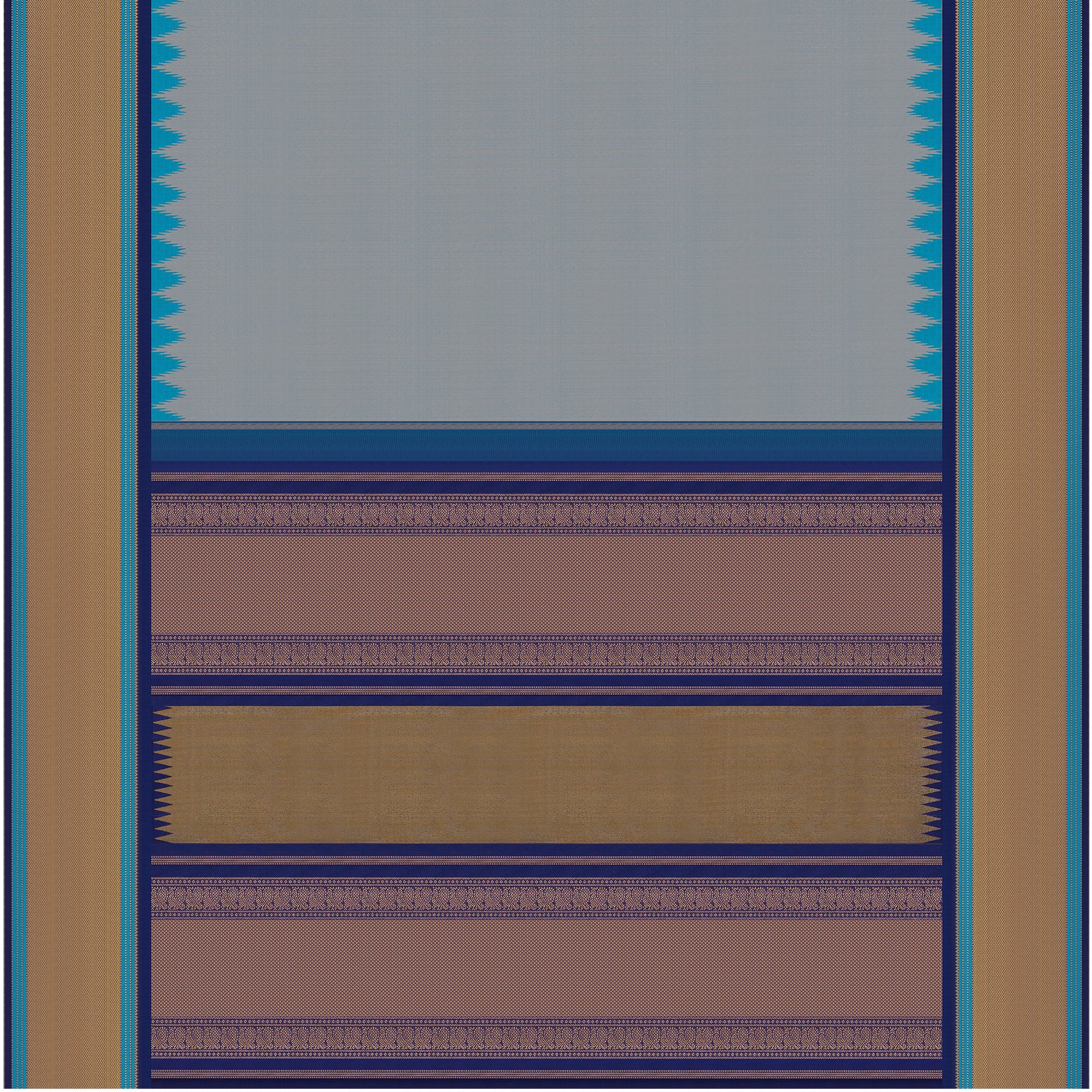 Kanakavalli Kanjivaram Silk Sari 24-611-HS001-11380 - Full View