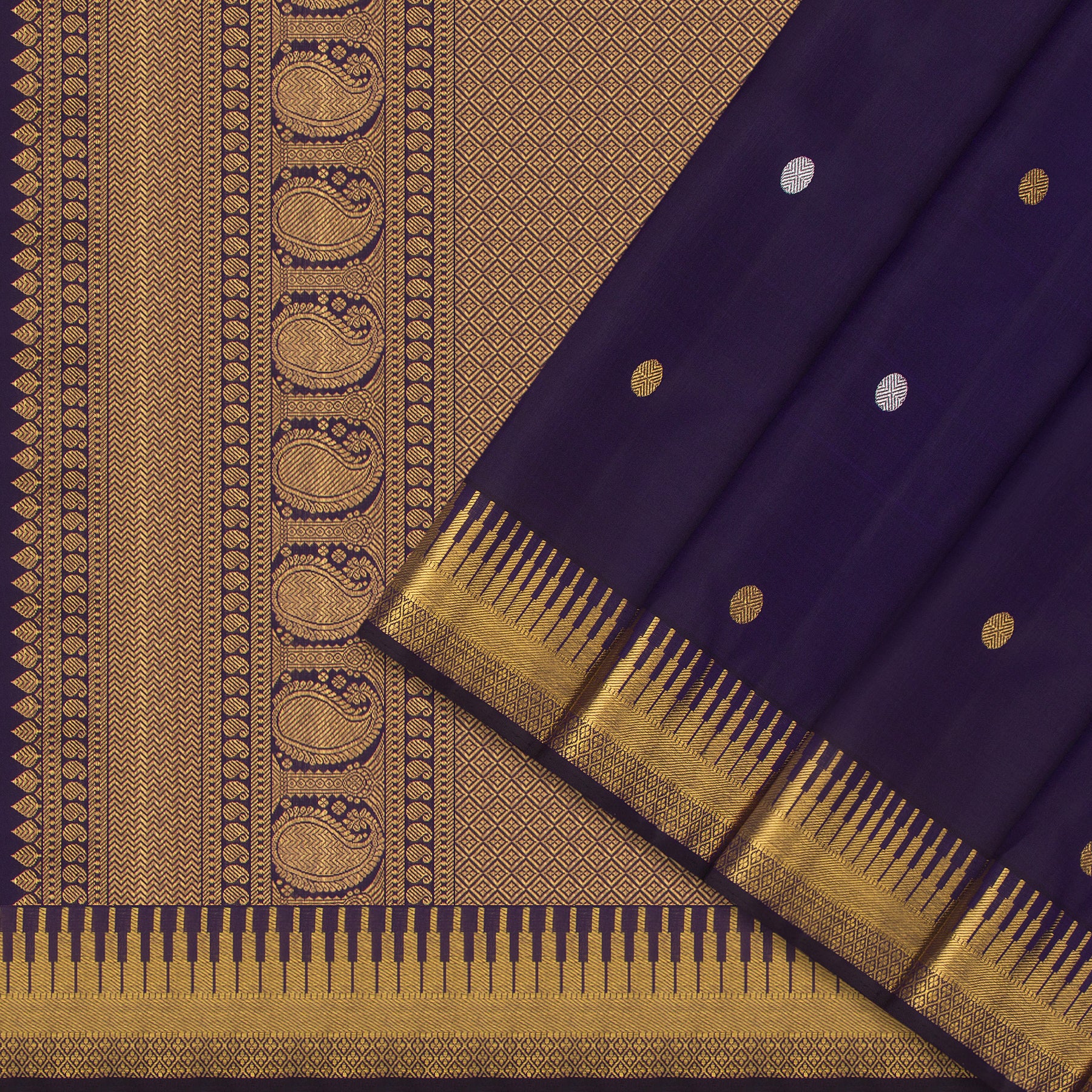 Kanakavalli Kanjivaram Silk Sari 24-611-HS001-11383 - Cover View
