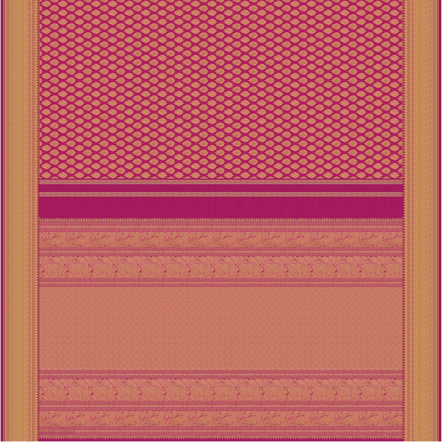 Kanakavalli Kanjivaram Silk Sari 24-611-HS001-12140 - Full View
