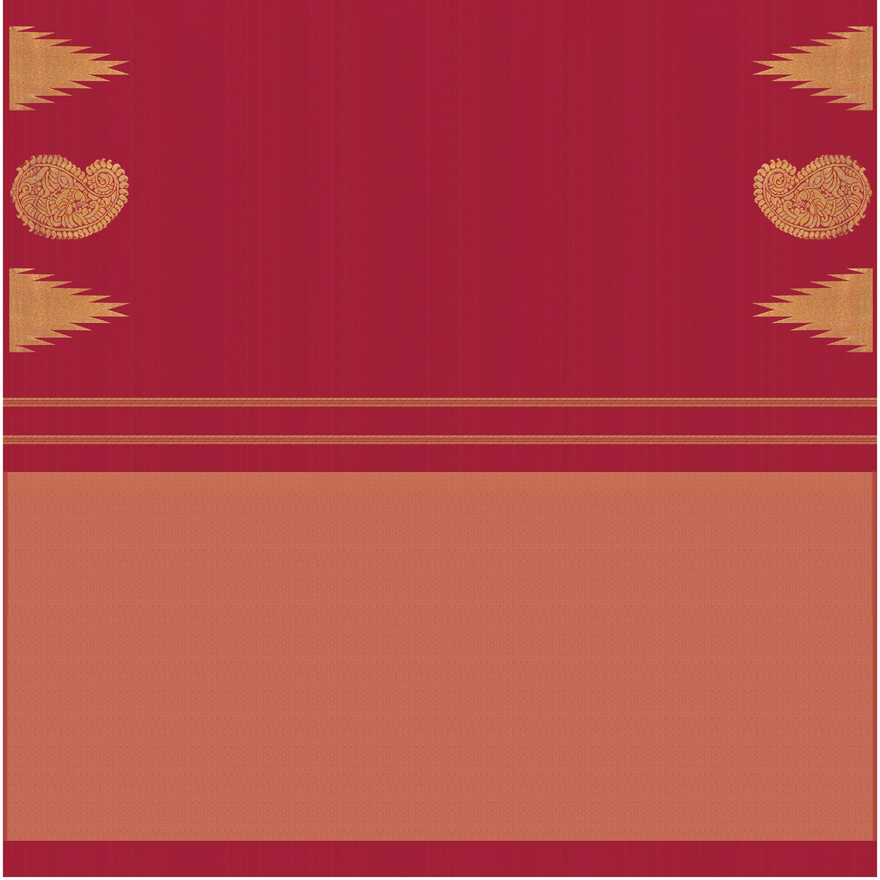 Kanakavalli Kanjivaram Silk Sari 24-611-HS001-13336 - Full View