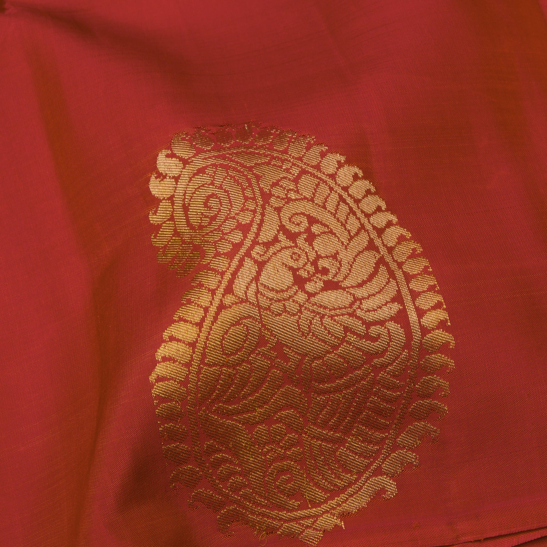 Kanakavalli Kanjivaram Silk Sari 24-611-HS001-13358 - Fabric View