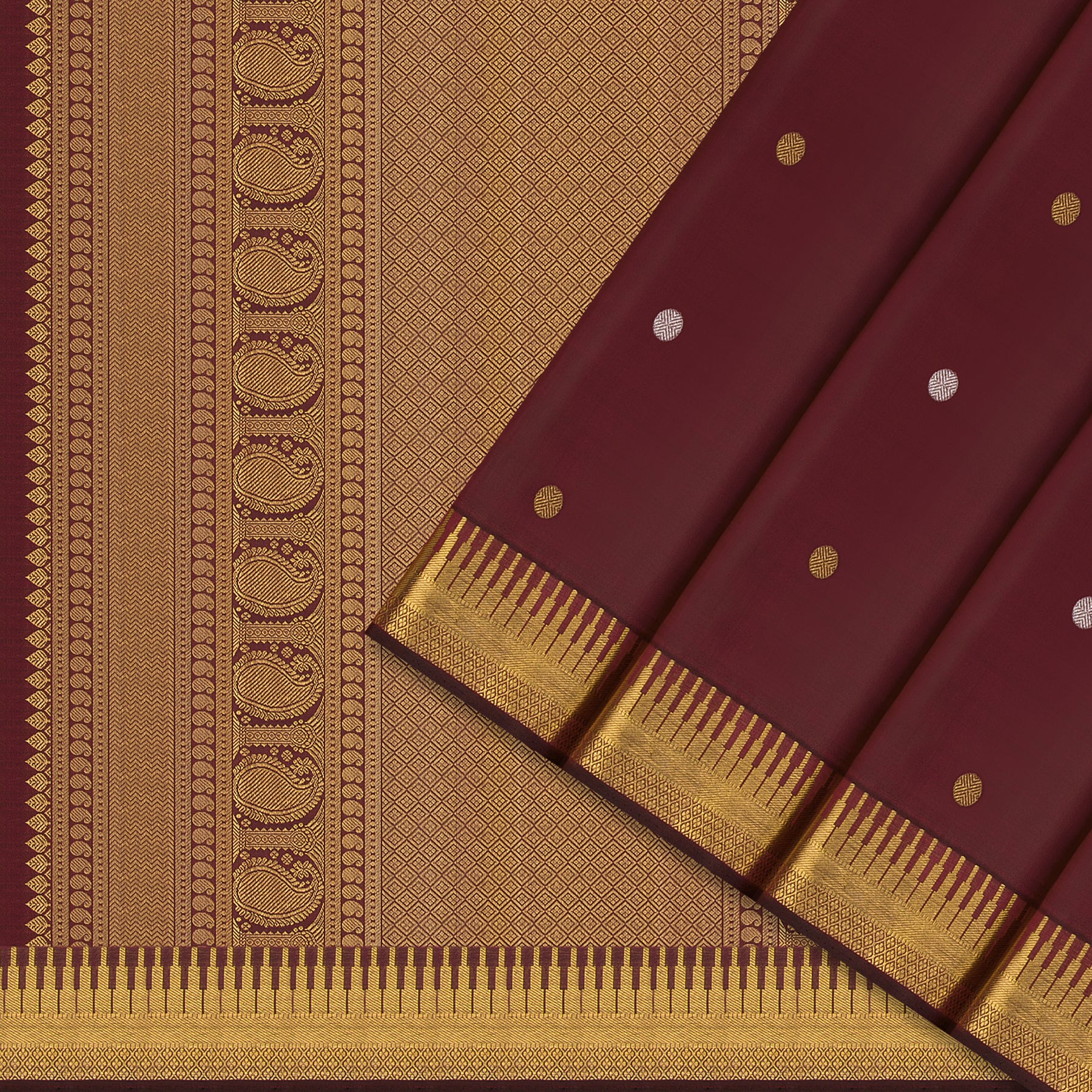 Kanakavalli Kanjivaram Silk Sari 24-611-HS001-14237 - Cover View