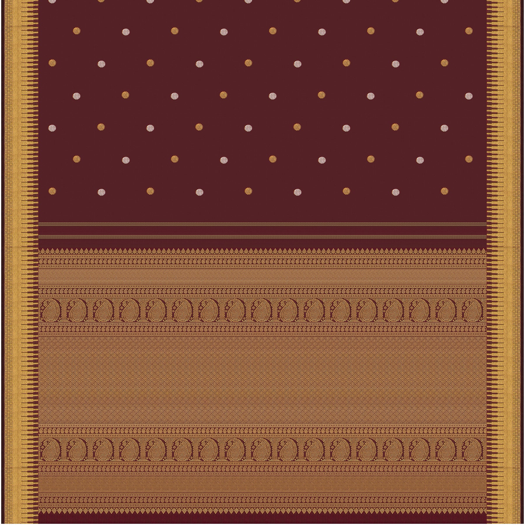 Kanakavalli Kanjivaram Silk Sari 24-611-HS001-14237 - Full View