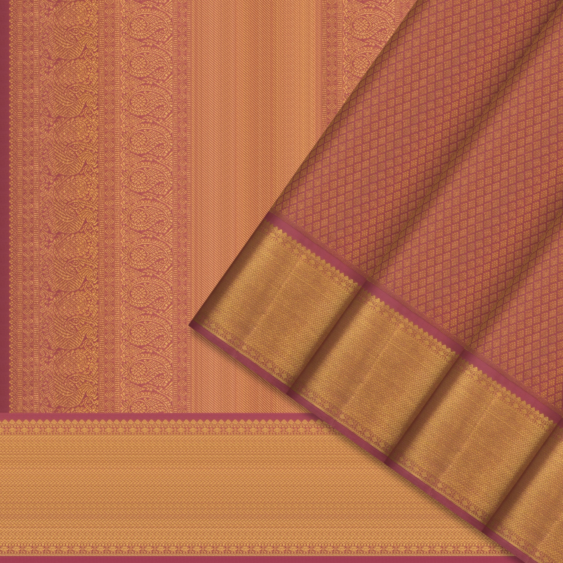 Kanakavalli Kanjivaram Silk Sari 24-611-HS001-14256 - Cover View