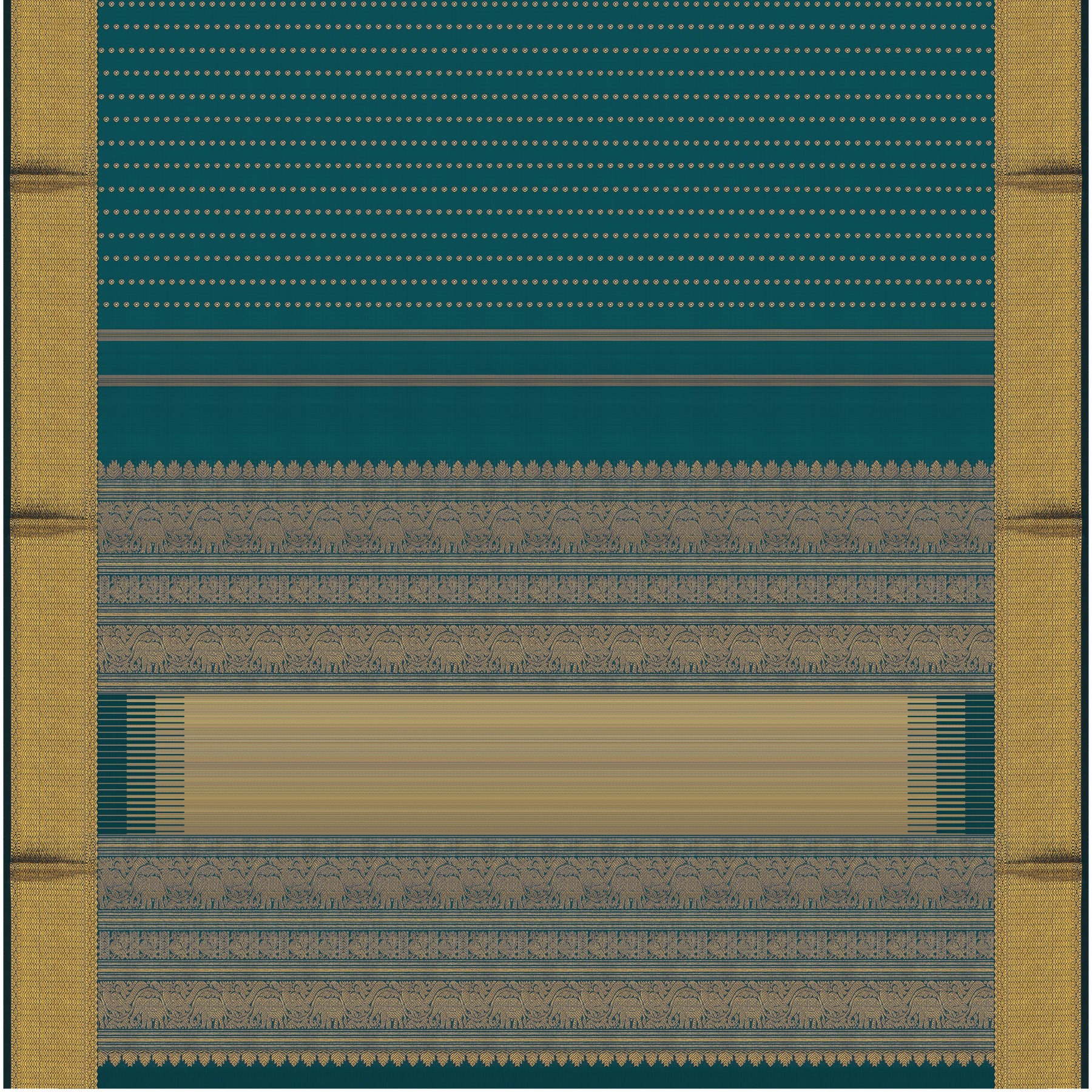Kanakavalli Kanjivaram Silk Sari 24-611-HS001-14258 - Full View
