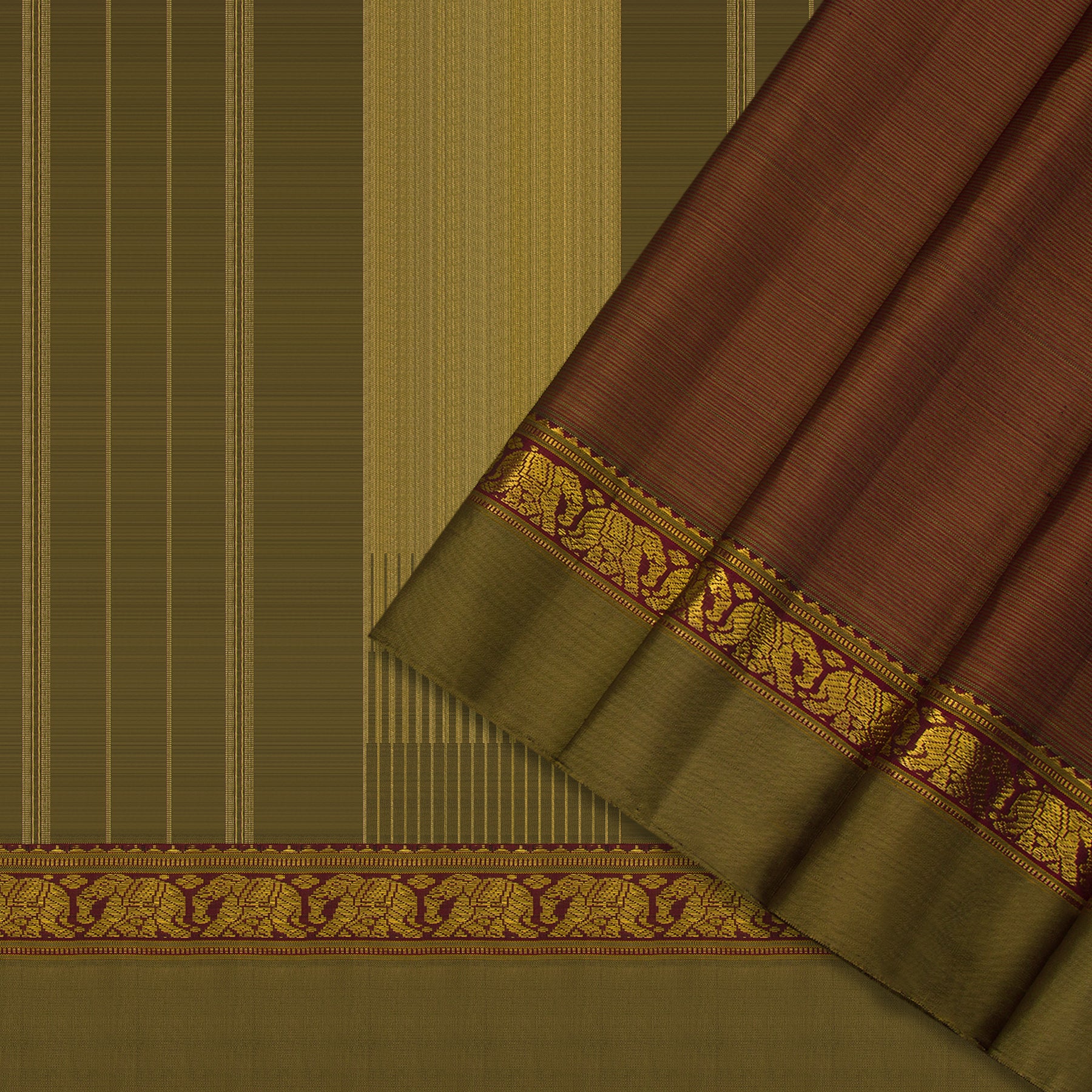 Kanakavalli Kanjivaram Silk Sari 24-611-HS001-14262 - Cover View