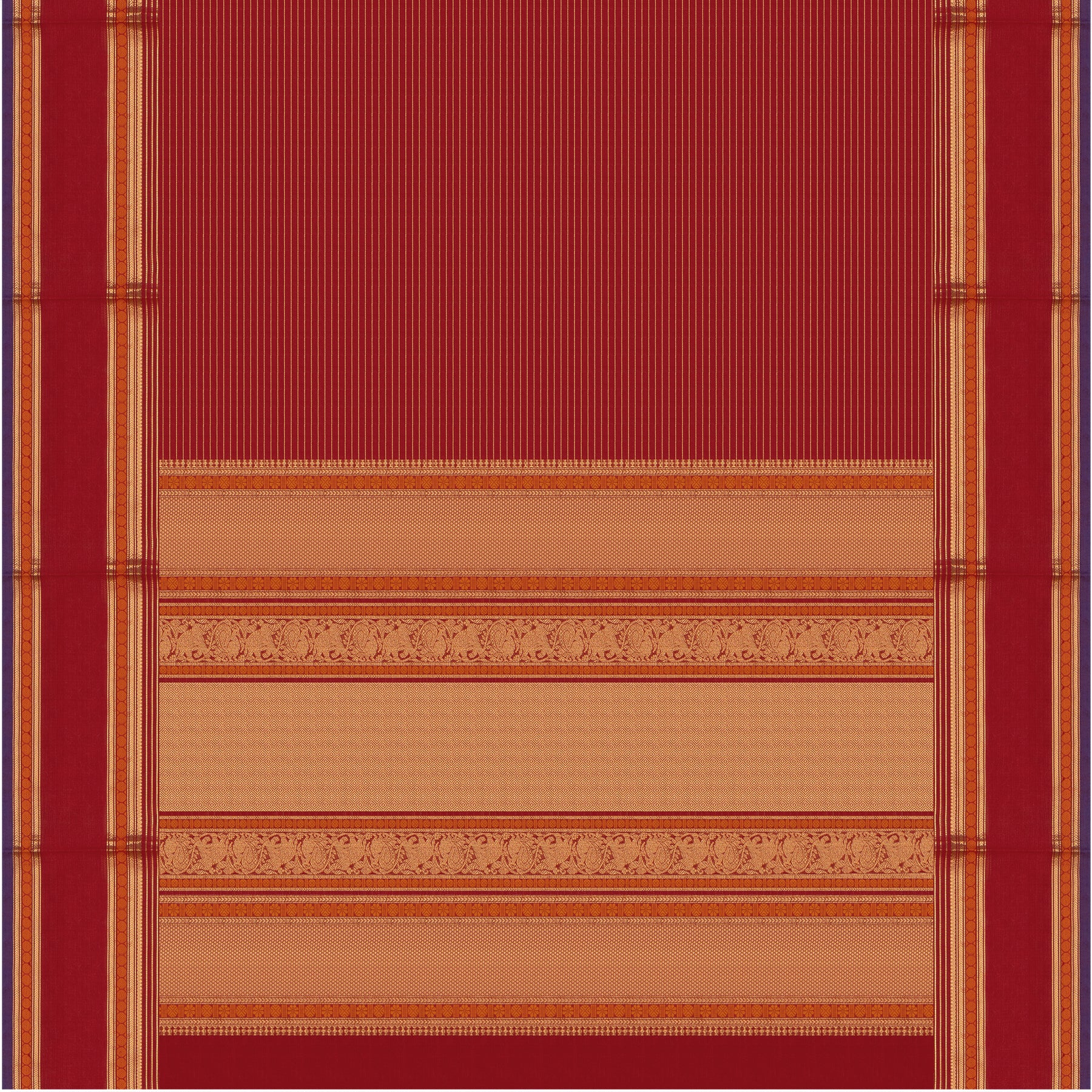 Kanakavalli Kanchi Cotton Sari 24-613-HS003-00687 - Full View