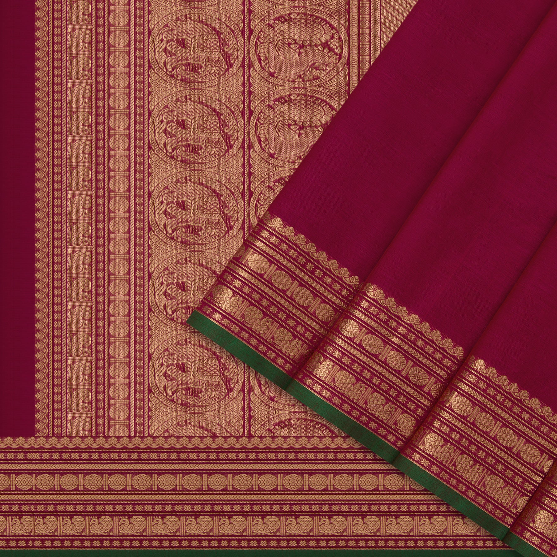 Kanakavalli Kanchi Cotton Sari 24-613-HS003-00796 - Cover View