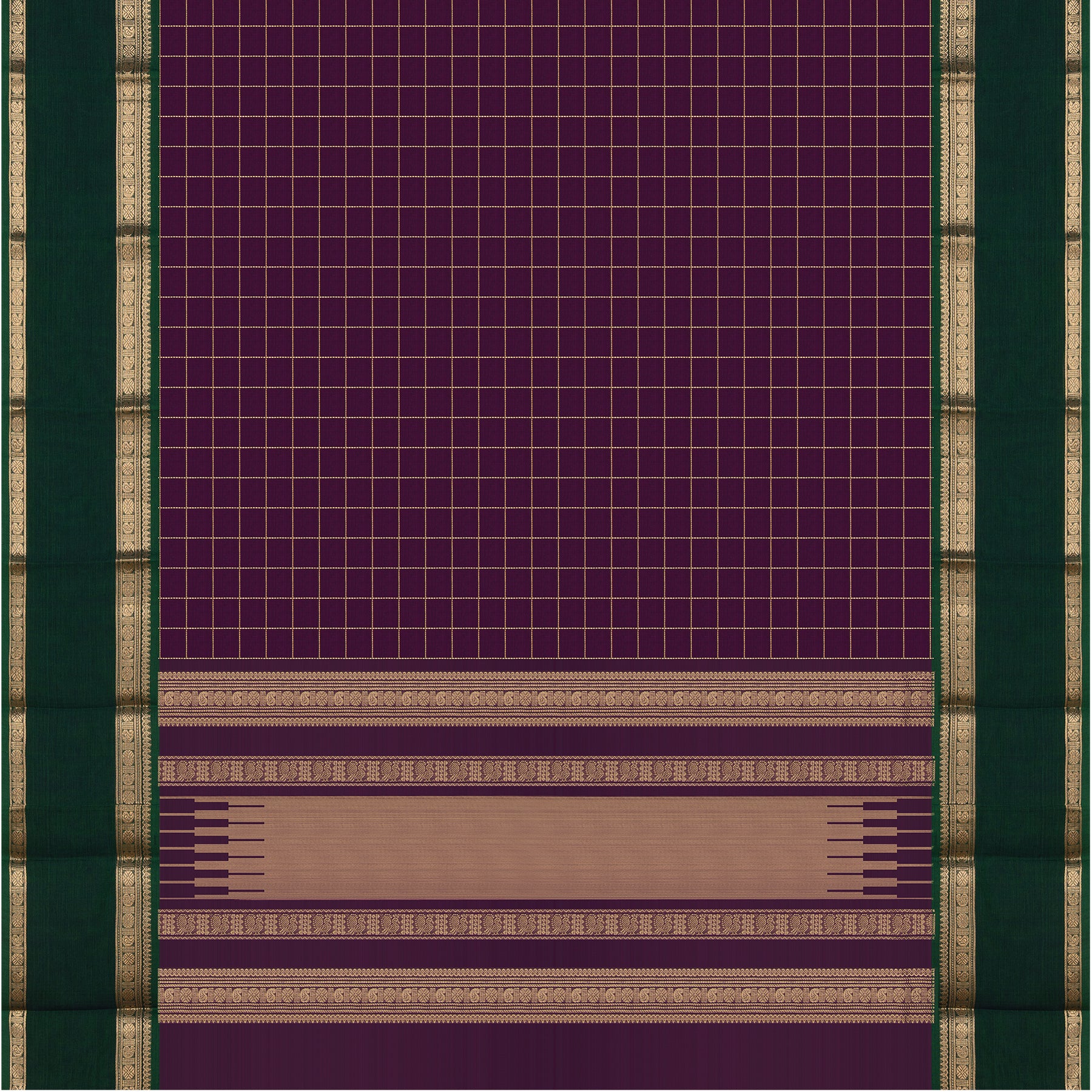 Kanakavalli Kanchi Cotton Sari 24-613-HS003-06127 - Full View