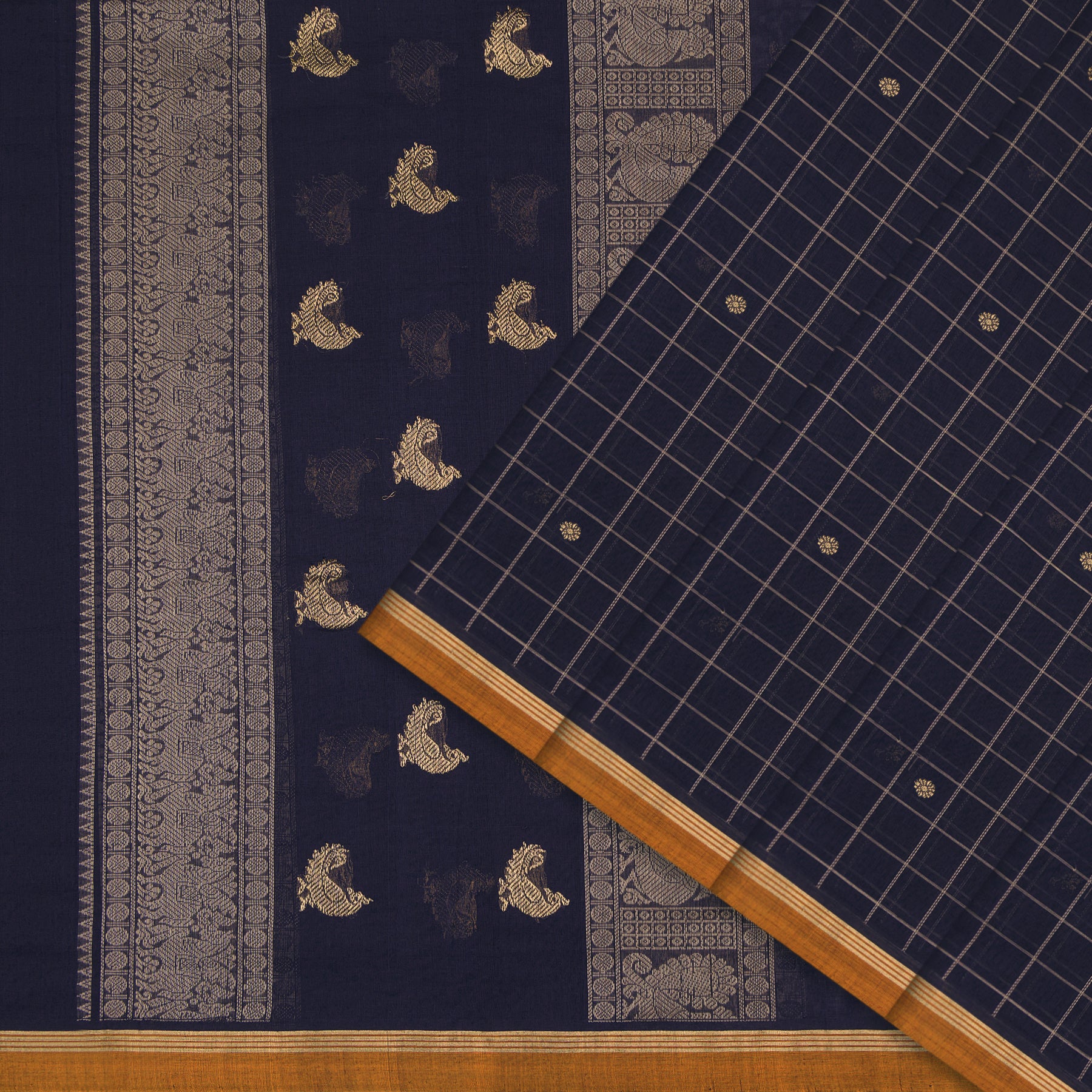 Kanakavalli Kanchi Cotton Sari 24-613-HS003-06164 - Cover View