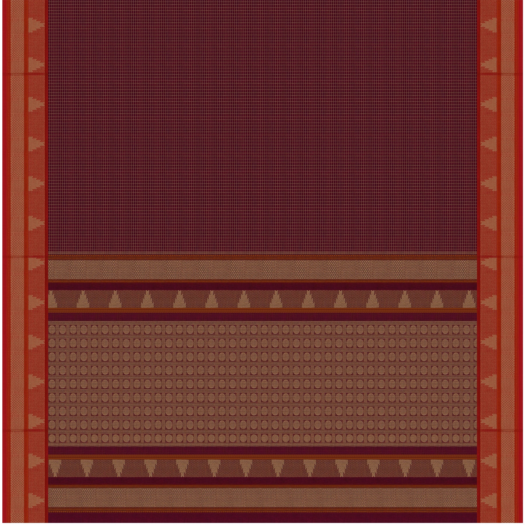 Kanakavalli Kanchi Cotton Sari 24-613-HS003-06171 - Full View