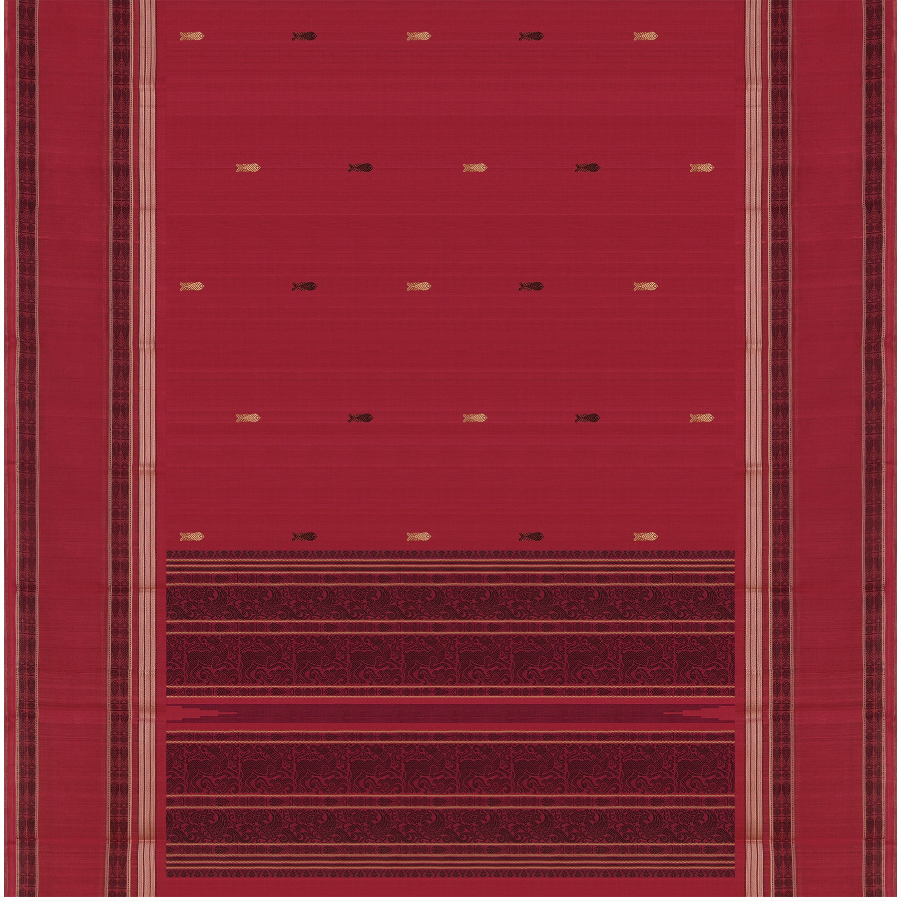Kanakavalli Kanchi Cotton Sari 24-613-HS003-09060 - Full View