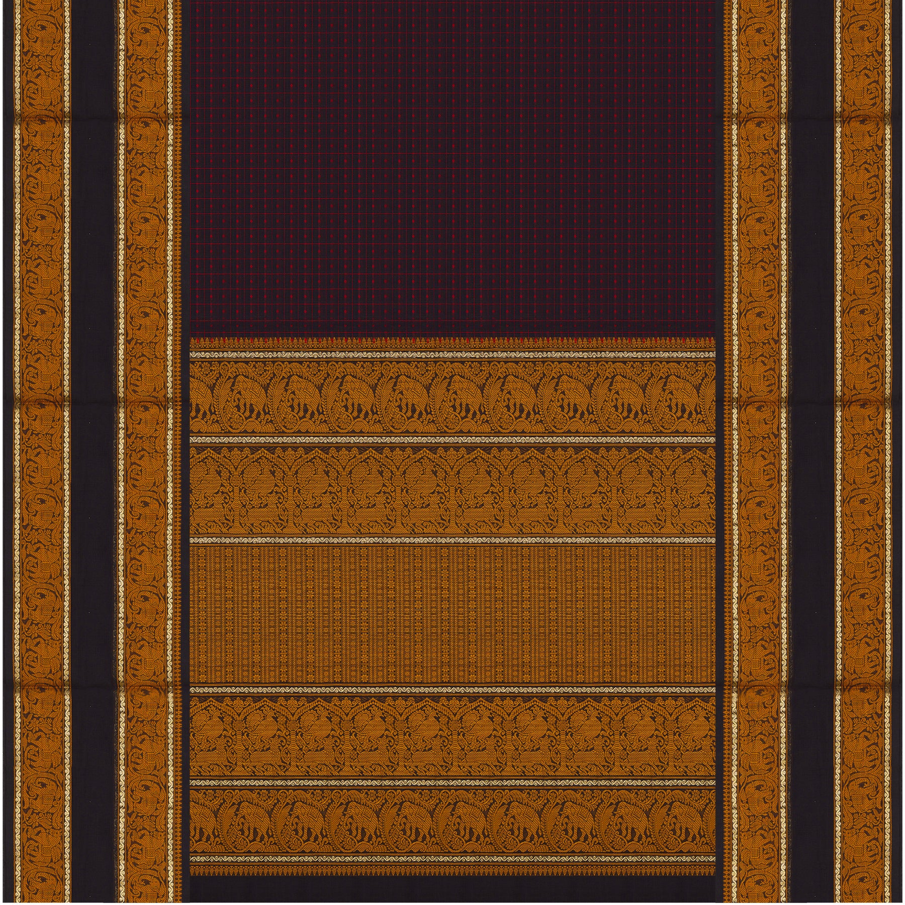 Kanakavalli Kanchi Cotton Sari 24-613-HS003-09076 - Full View