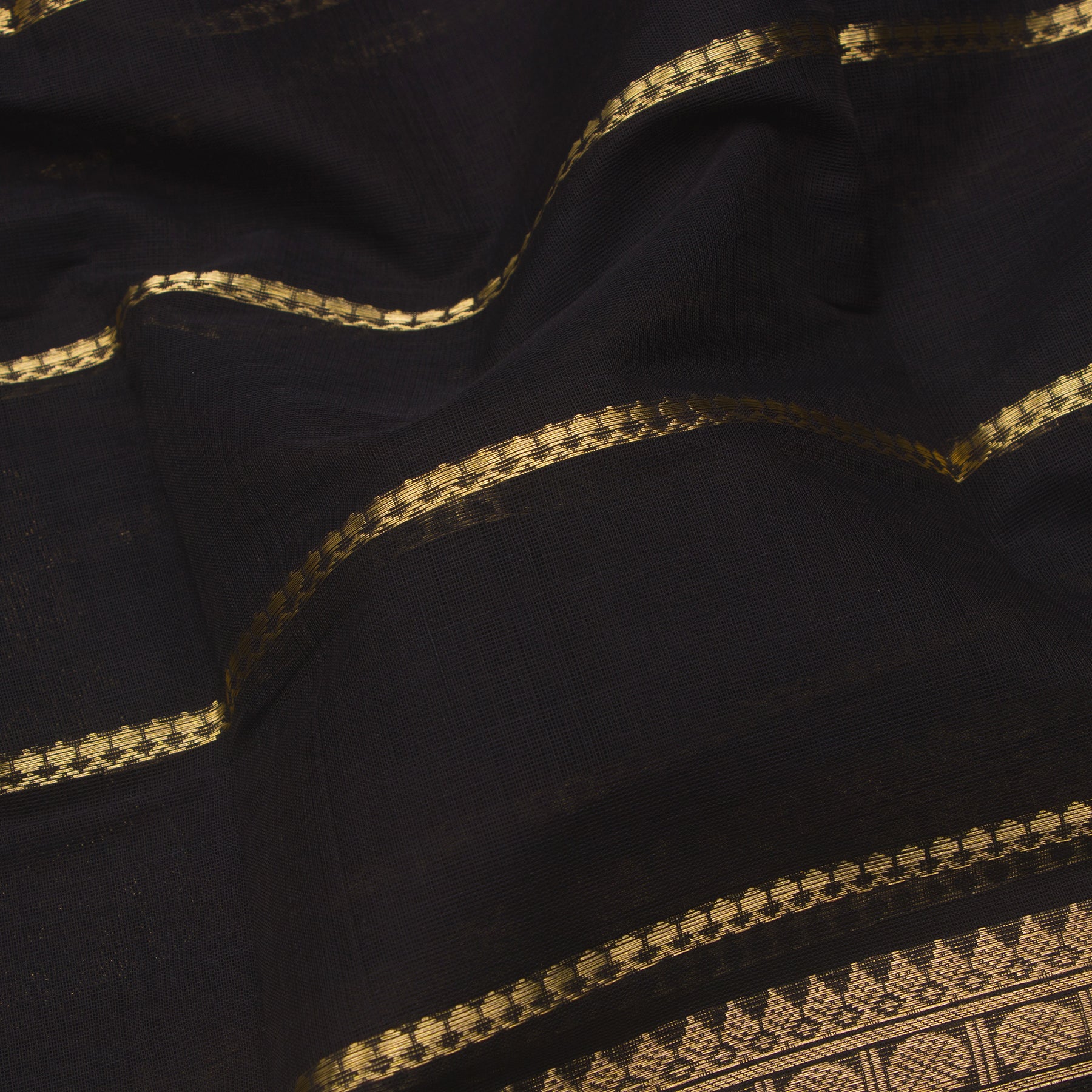 Kanakavalli Kanchi Cotton Sari 24-613-HS003-14376 - Fabric View