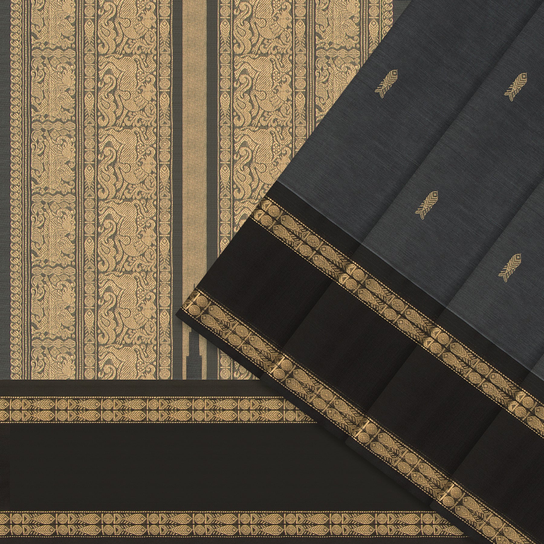 Kanakavalli Kanchi Cotton Sari 24-613-HS003-14394 - Cover View