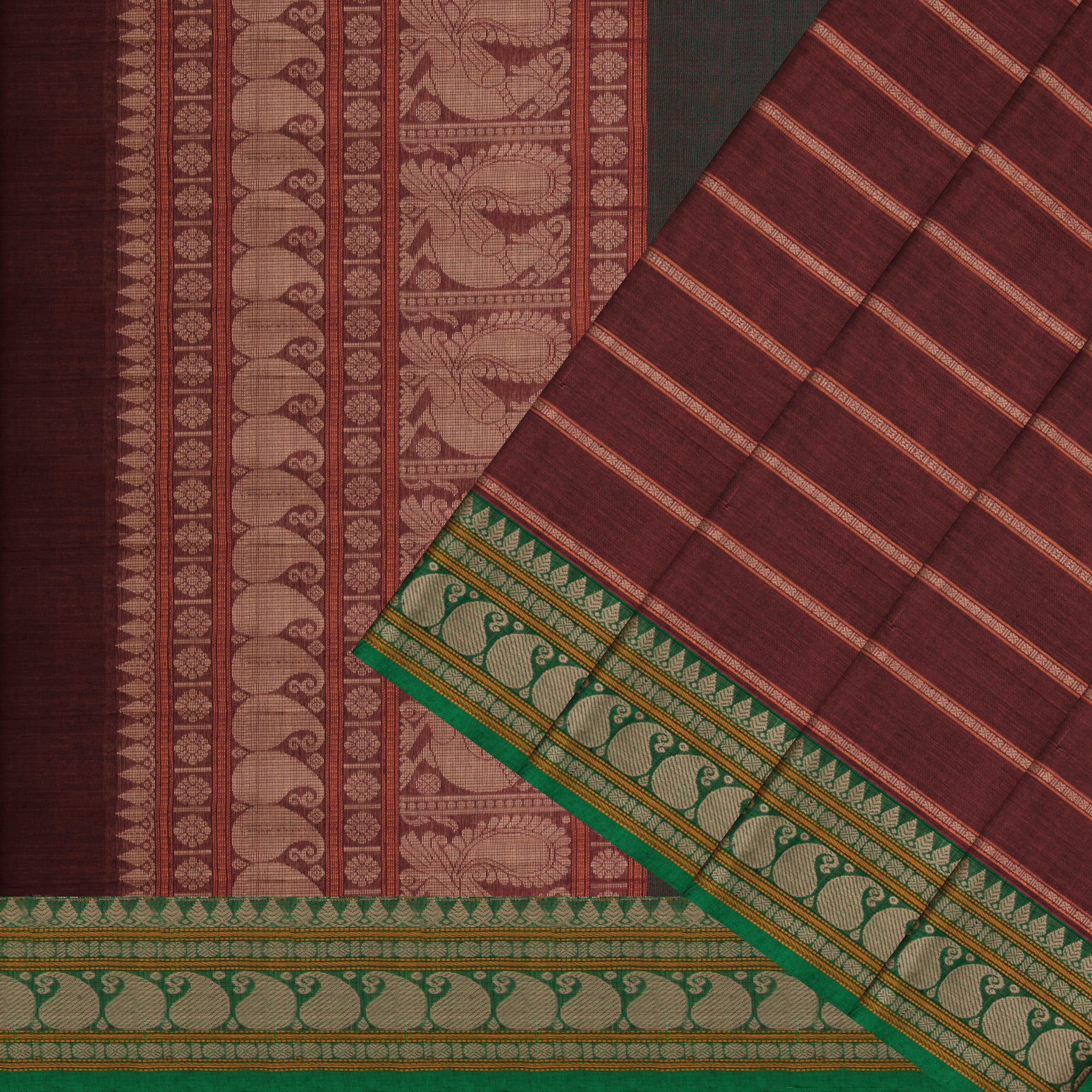 Kanakavalli Kanchi Cotton Sari 24-613-HS003-14402 - Cover View