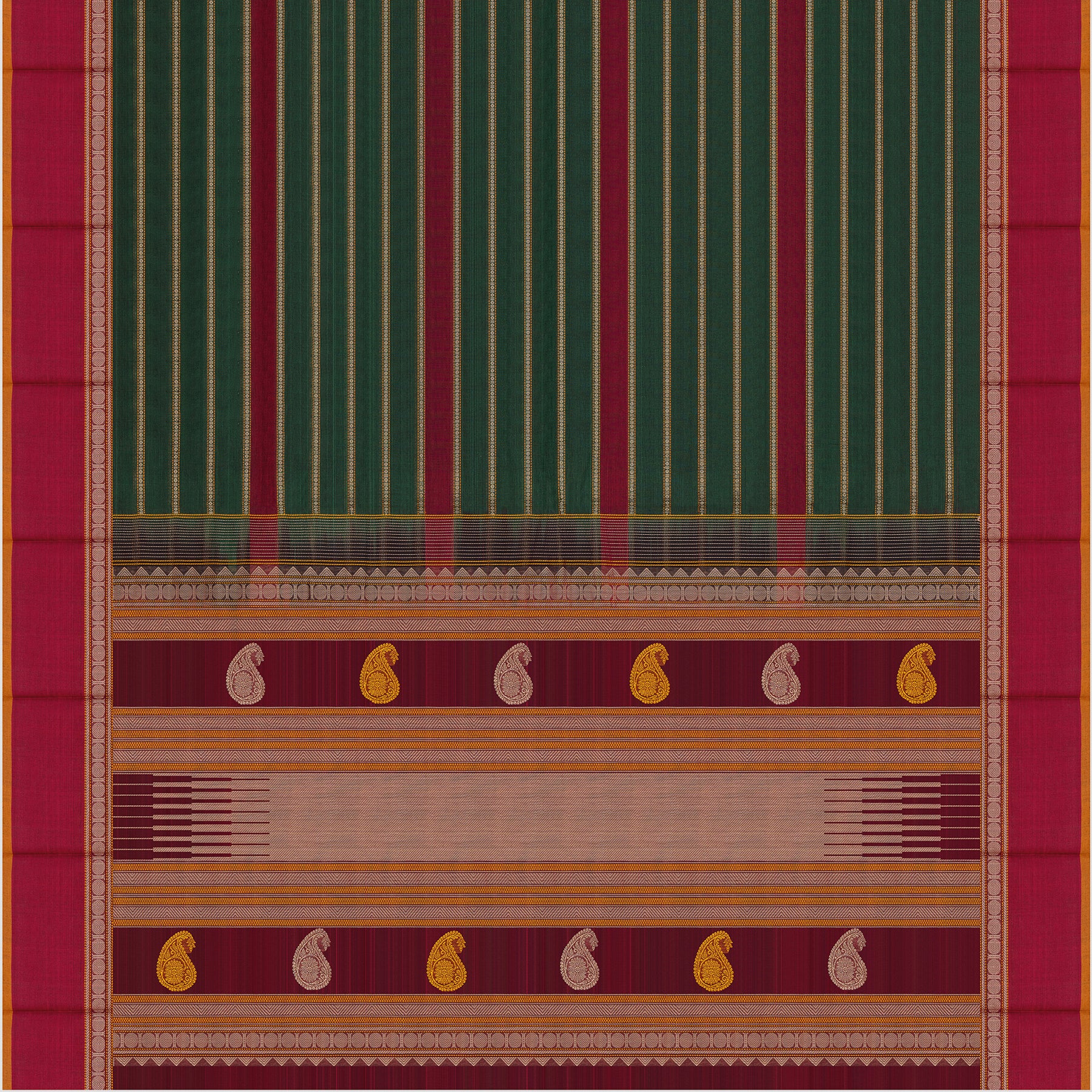 Kanakavalli Kanchi Cotton Sari 24-613-HS003-14409 - Full View