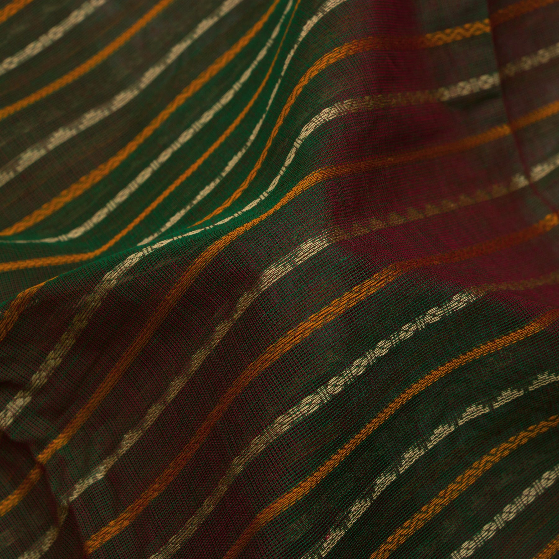 Kanakavalli Kanchi Cotton Sari 24-613-HS003-14411 - Fabric View