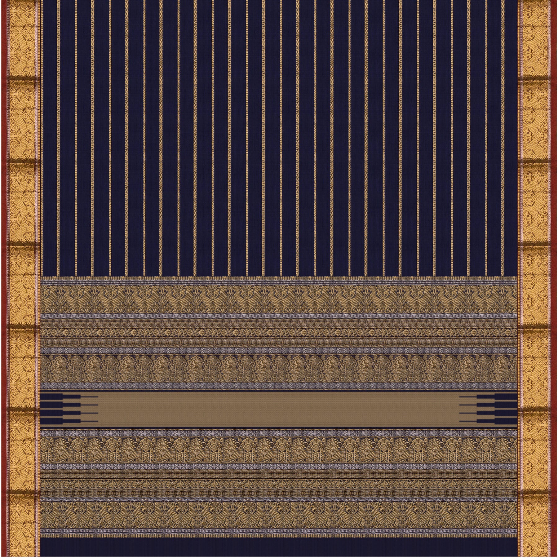 Kanakavalli Kanchi Cotton Sari 24-613-HS003-14412 - Full View