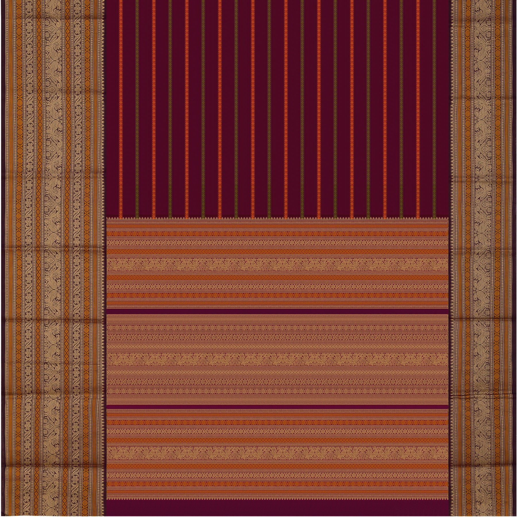 Kanakavalli Kanchi Cotton Sari 24-613-HS003-14414 - Full View