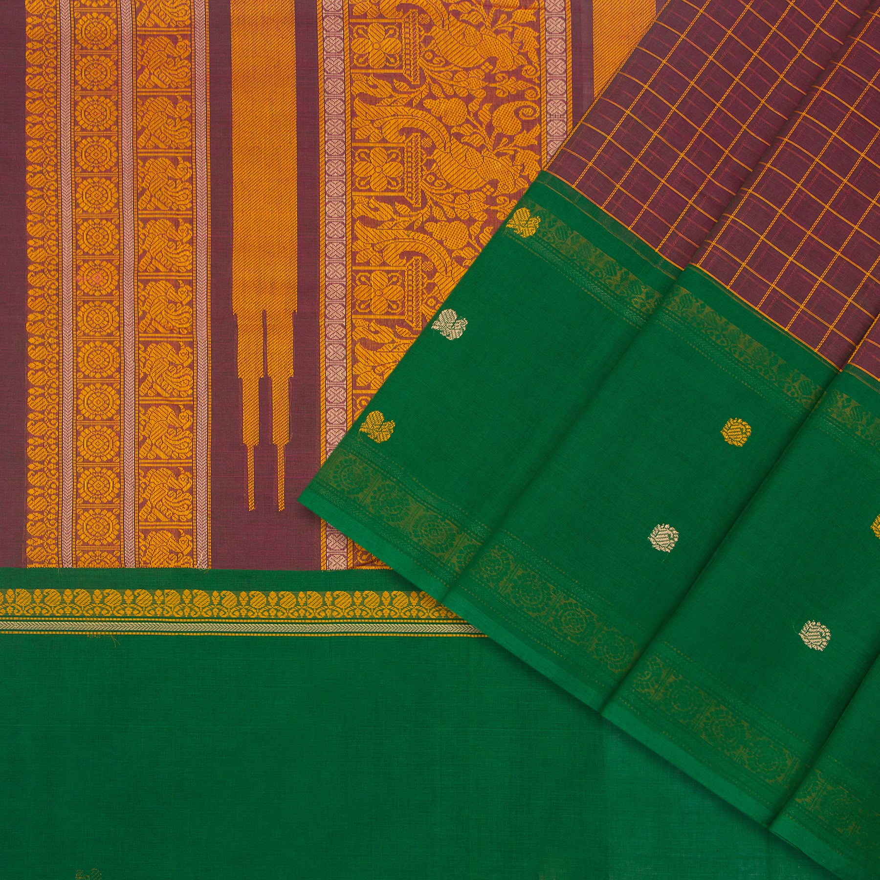 Kanakavalli Kanchi Cotton Sari 24-613-HS003-14425 - Cover View