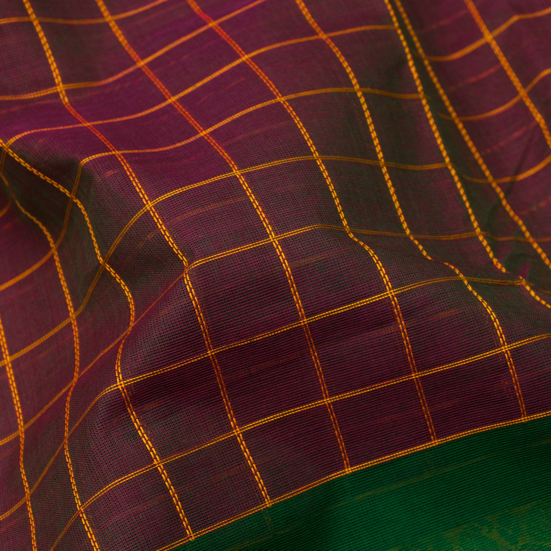 Kanakavalli Kanchi Cotton Sari 24-613-HS003-14425 - Fabric View