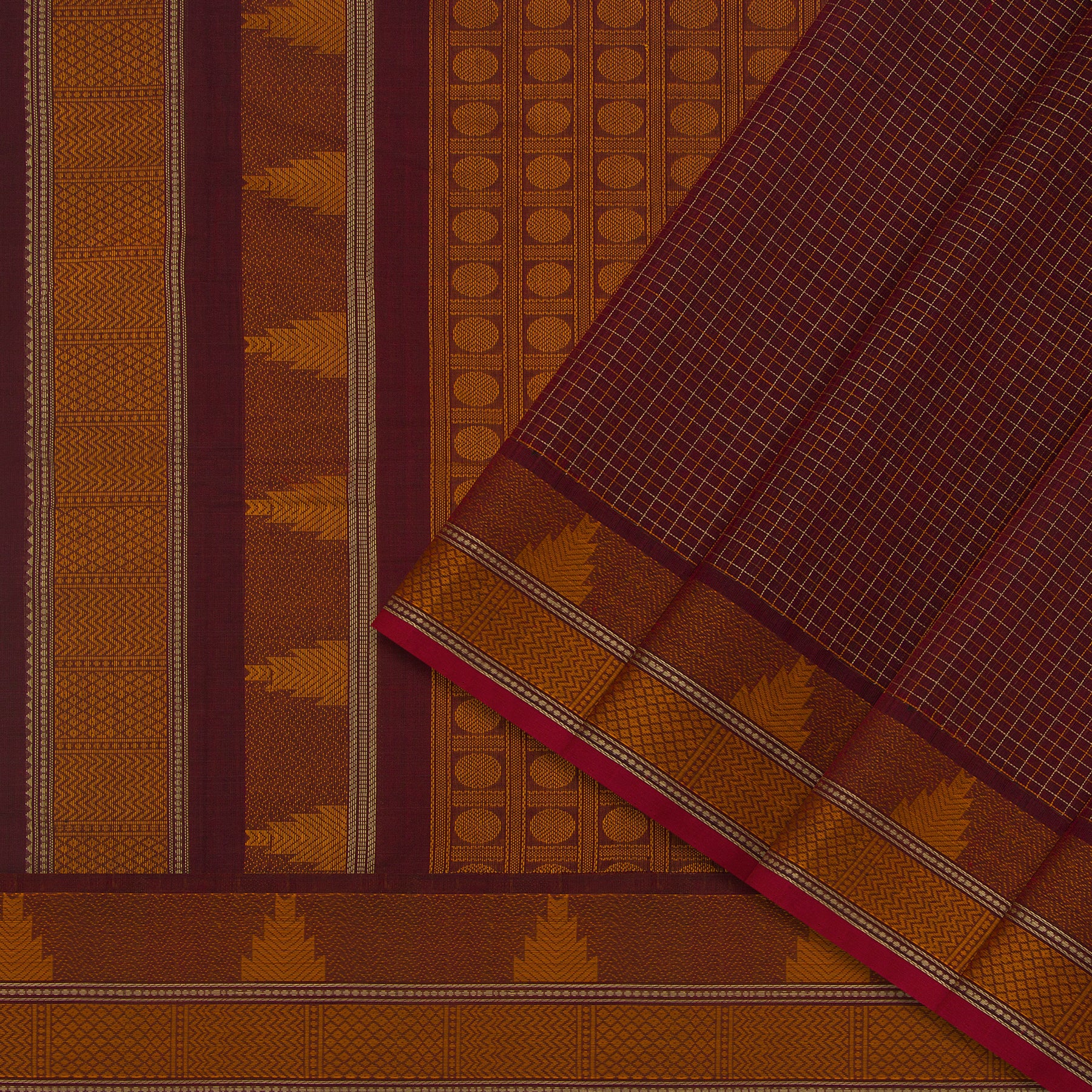 Kanakavalli Kanchi Cotton Sari 24-613-HS003-14444 - Cover View