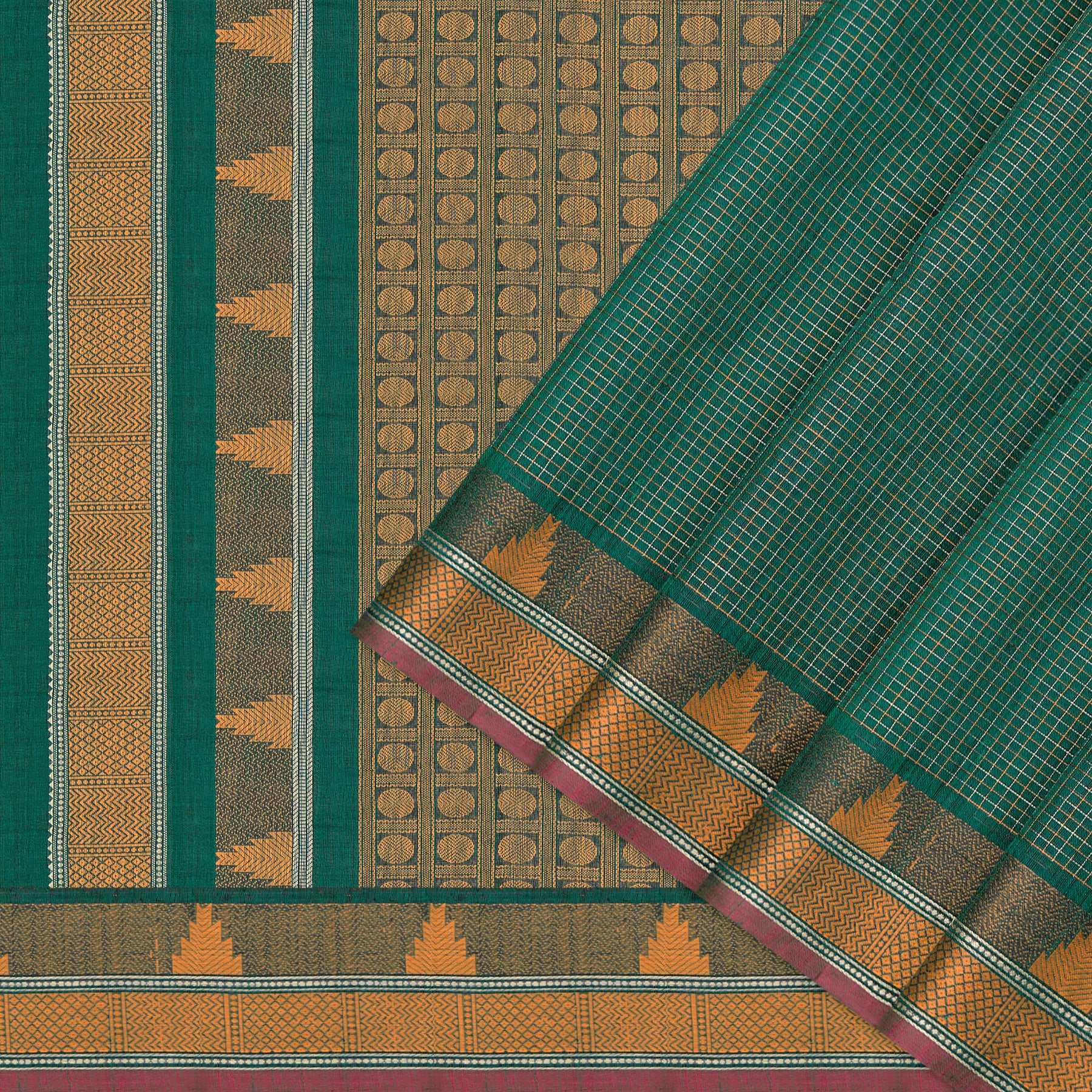 Kanakavalli Kanchi Cotton Sari 24-613-HS003-14447 - Cover View