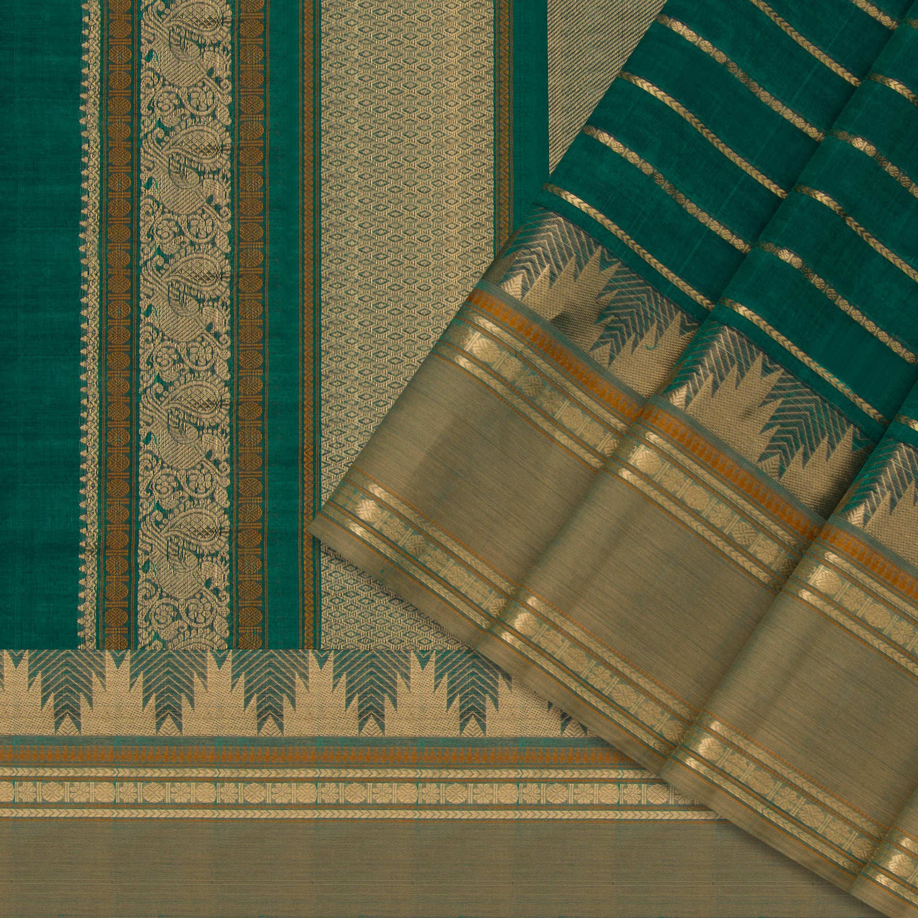 Kanakavalli Silk/Cotton Sari 24-613-HS005-00174 - Cover View