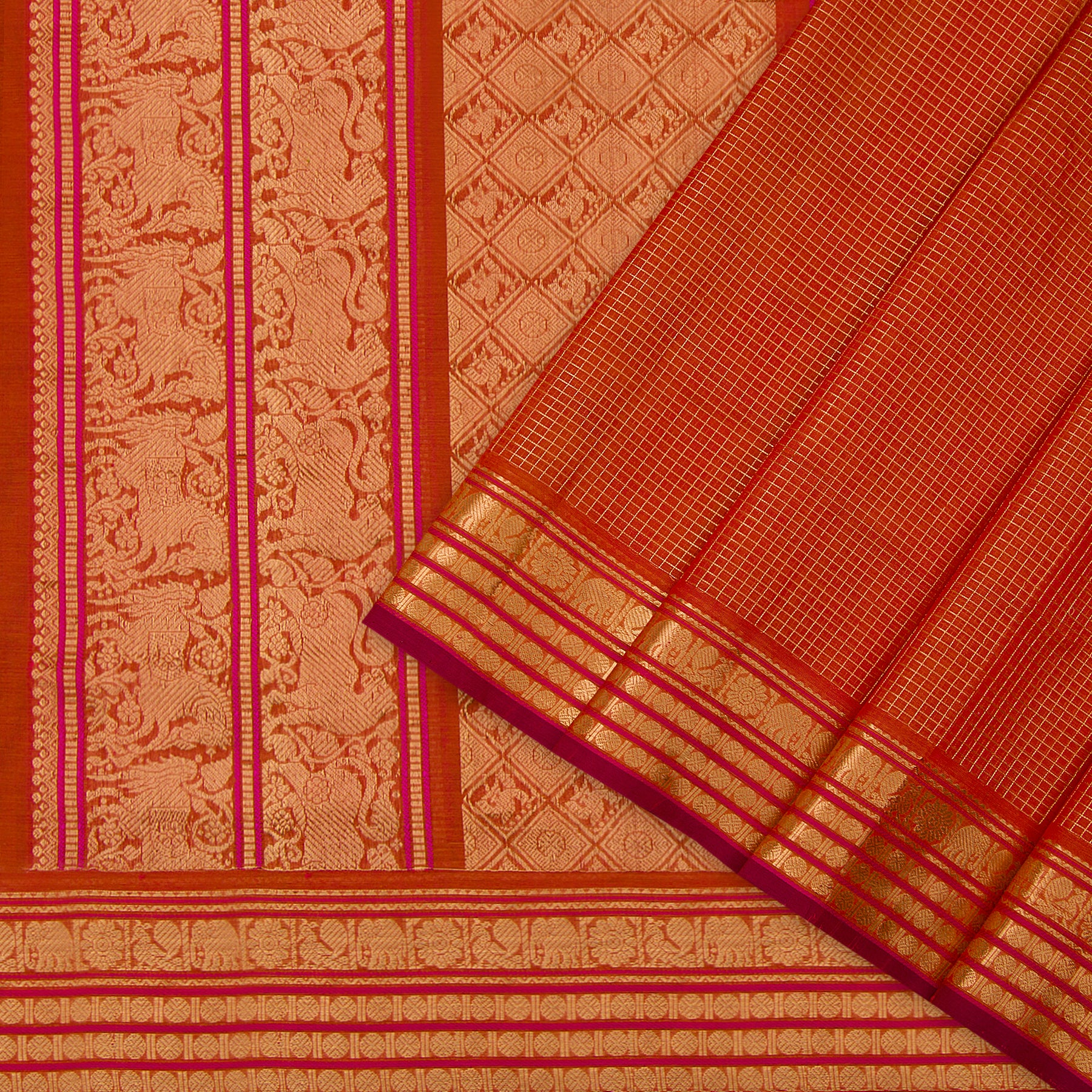 Kanakavalli Silk/Cotton Sari 24-613-HS005-00185 - Cover View