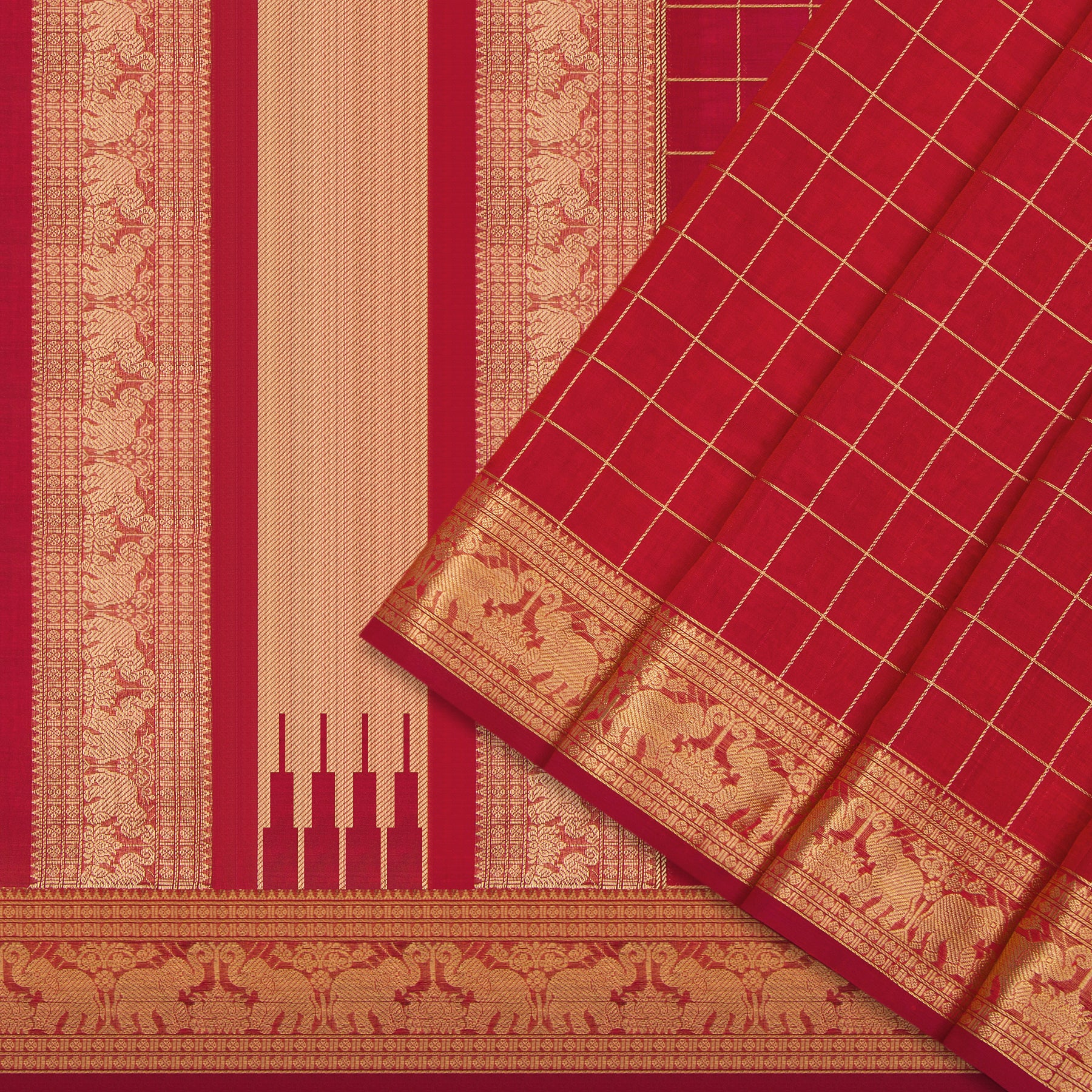Kanakavalli Silk/Cotton Sari 24-613-HS005-02556 - Cover View
