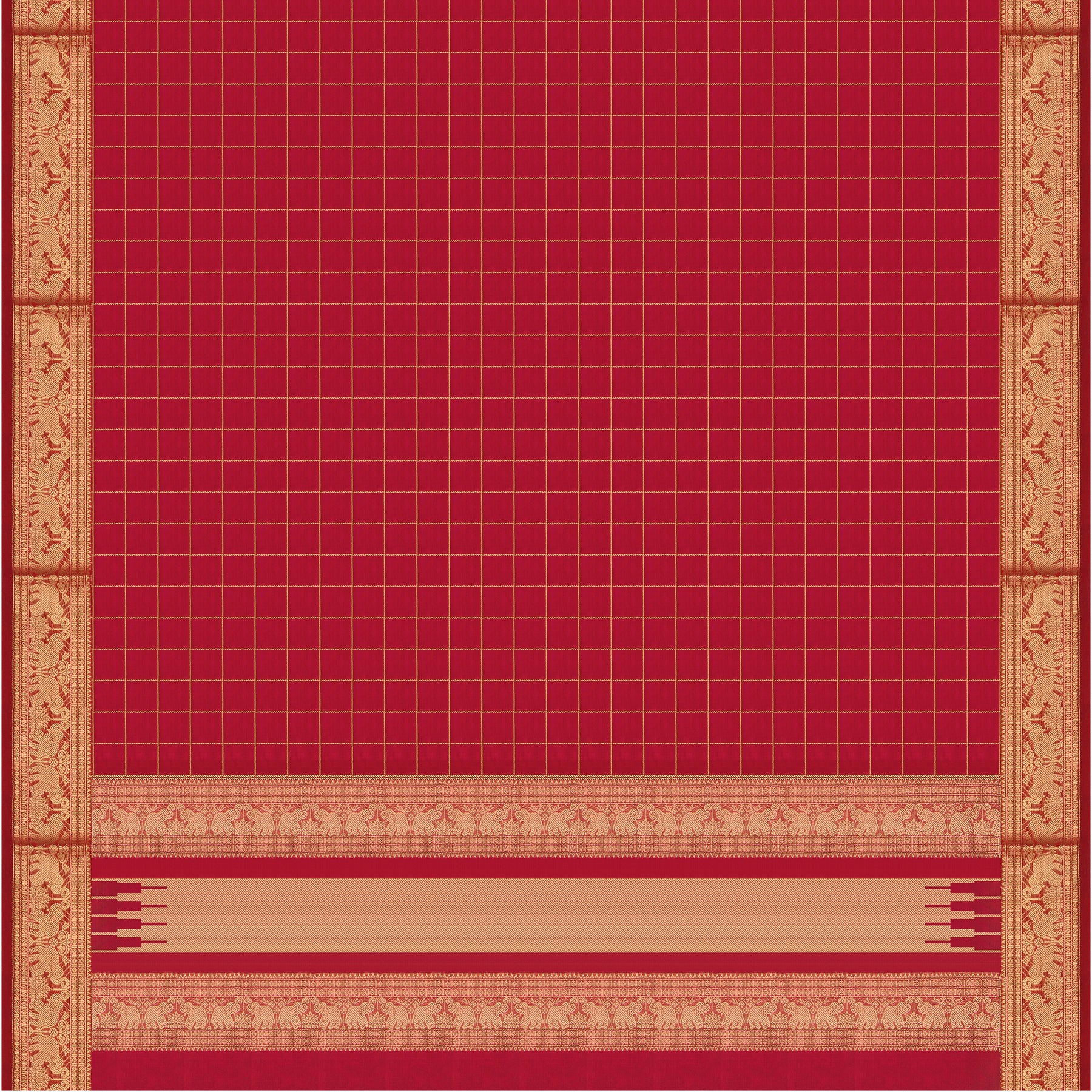 Kanakavalli Silk/Cotton Sari 24-613-HS005-02556 - Full View