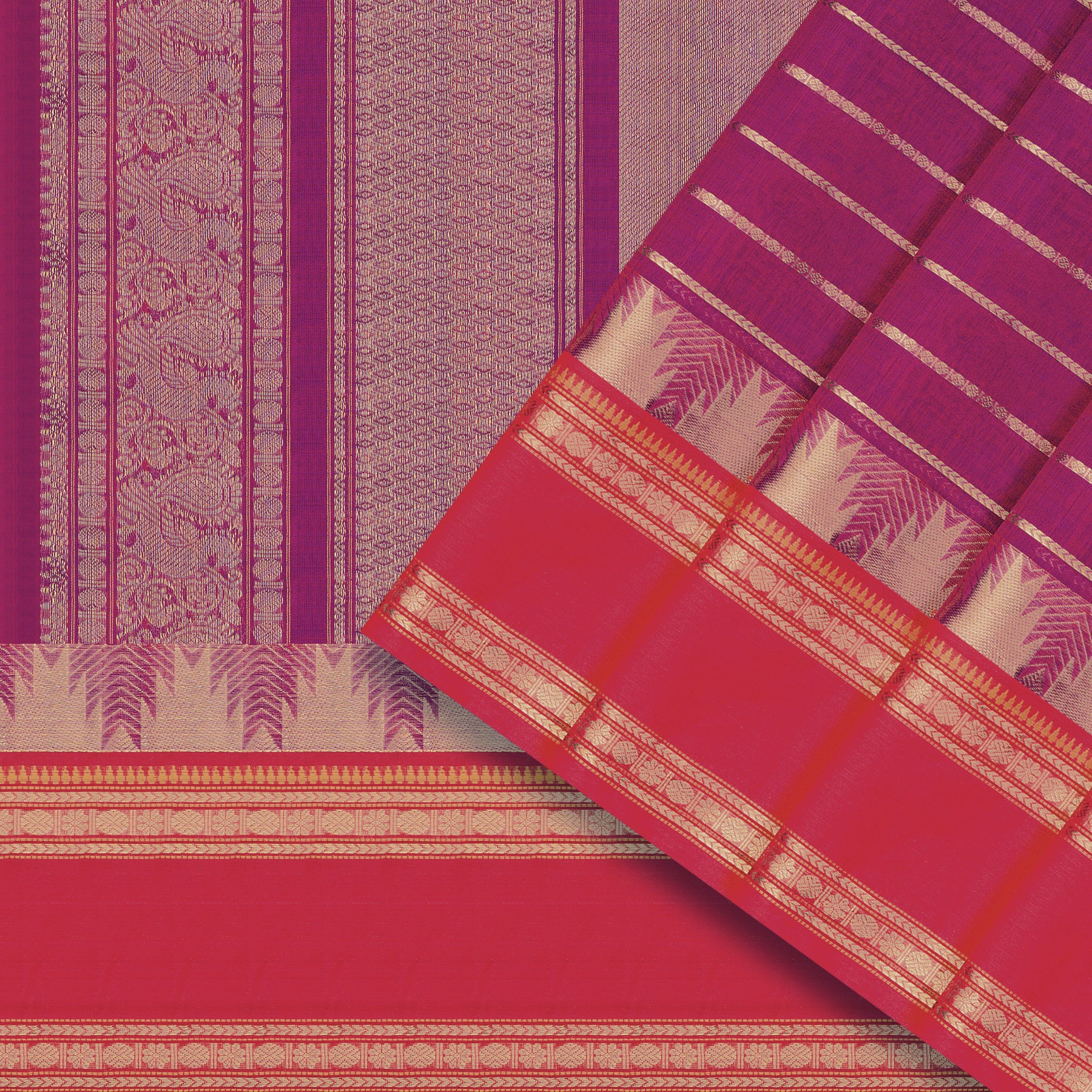 Kanakavalli Silk/Cotton Sari 24-613-HS005-05803 - Cover View